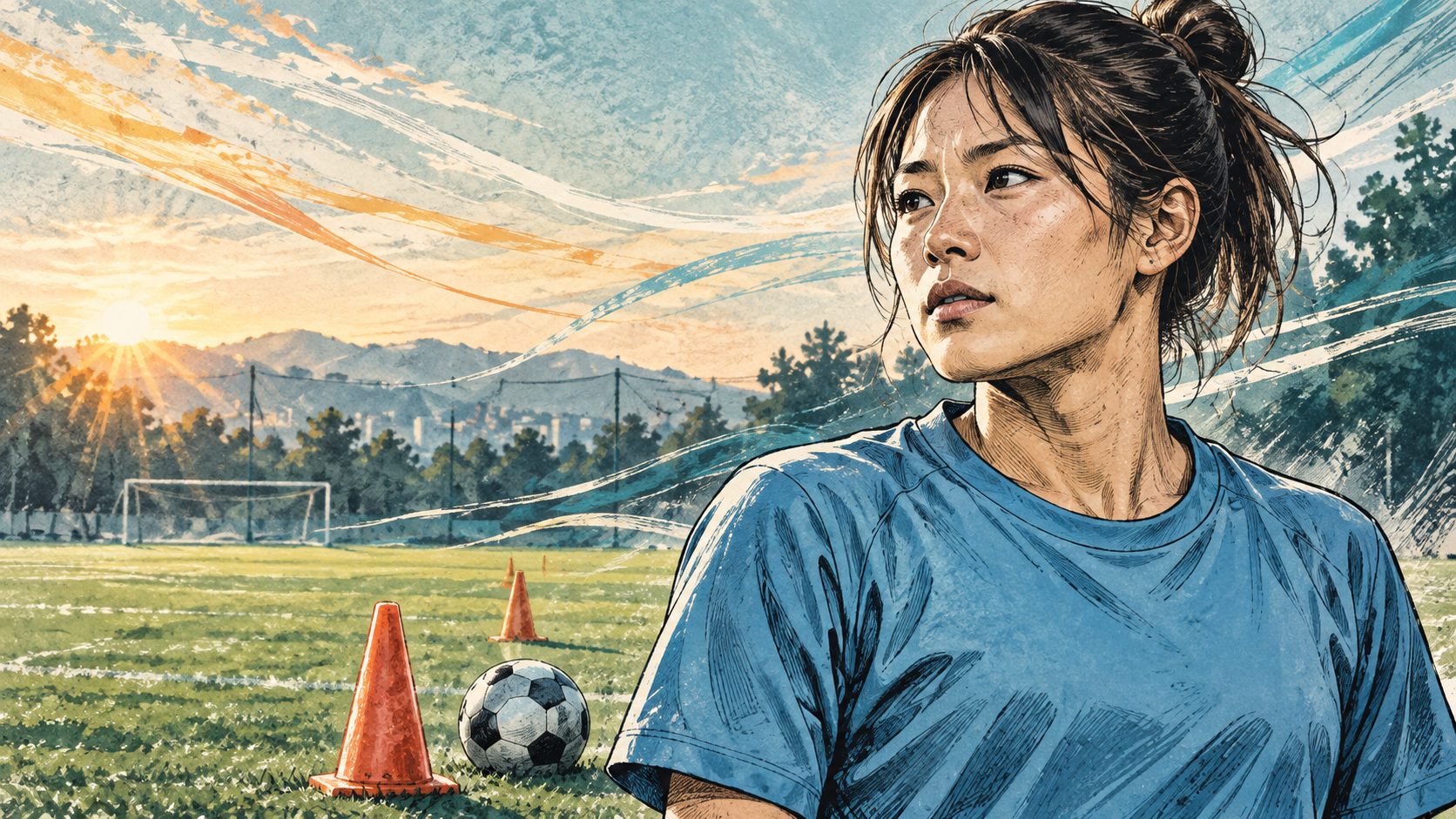 藤野あおばの怪我は現在どうなった？復帰状況と子どもを守る対応をテーマにしたイラスト