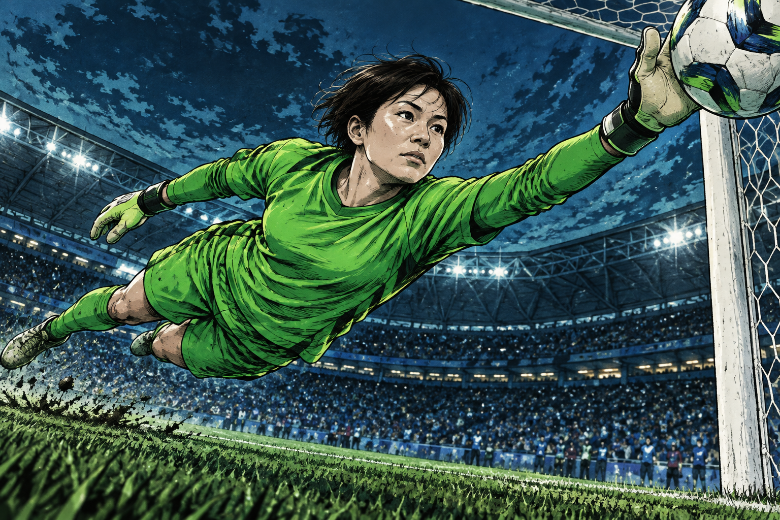 選手の歩みやプレーをイメージしたイラスト