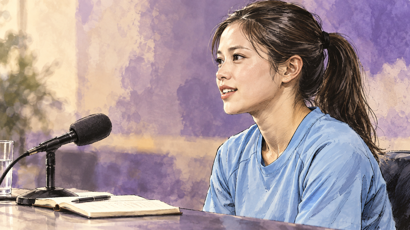 長谷川唯のインタビューから学ぶ、ジュニアサッカーの考える力と楽しさのイメージイラスト