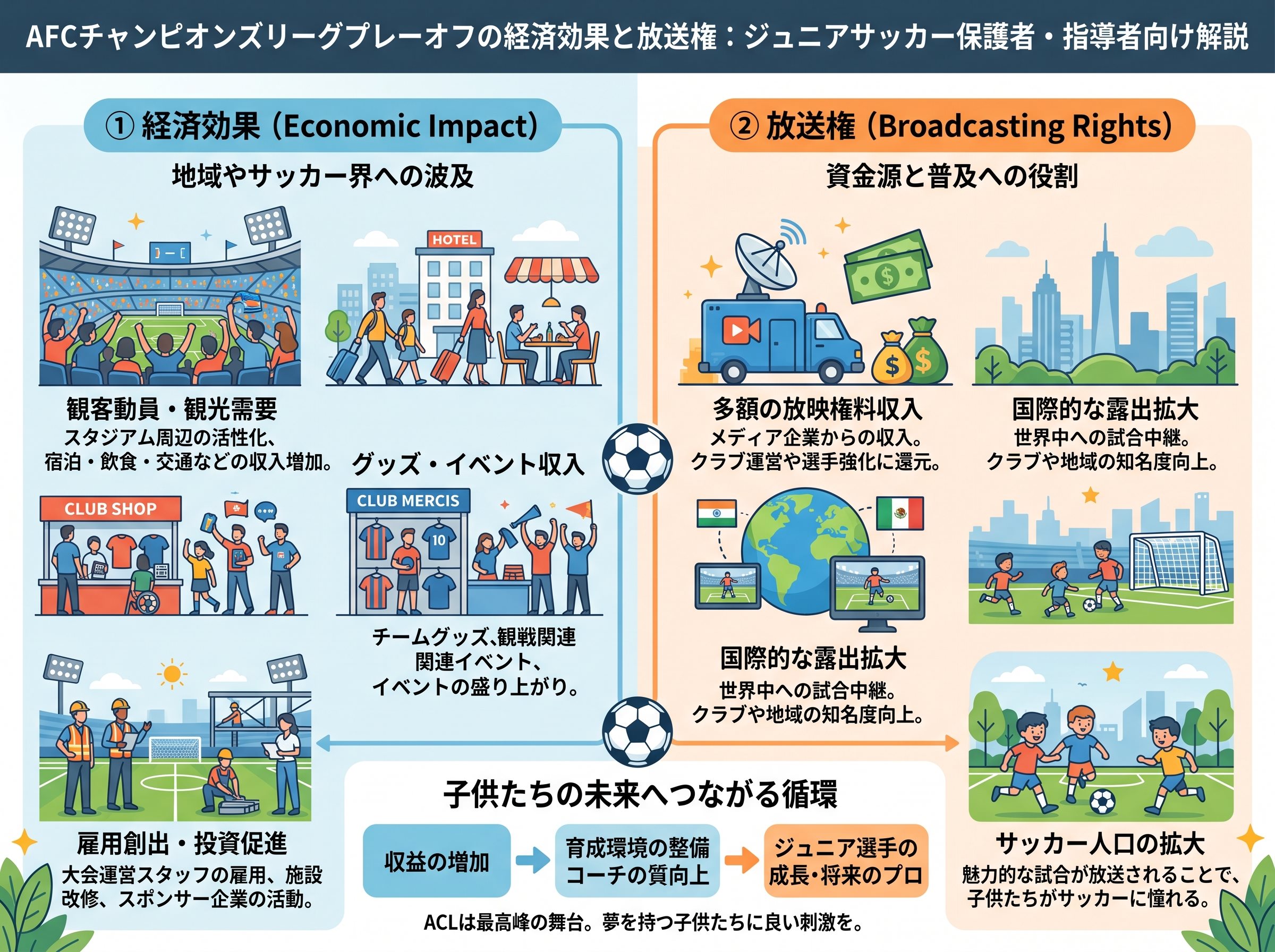 AFCチャンピオンズリーグプレーオフの経済効果と放送権