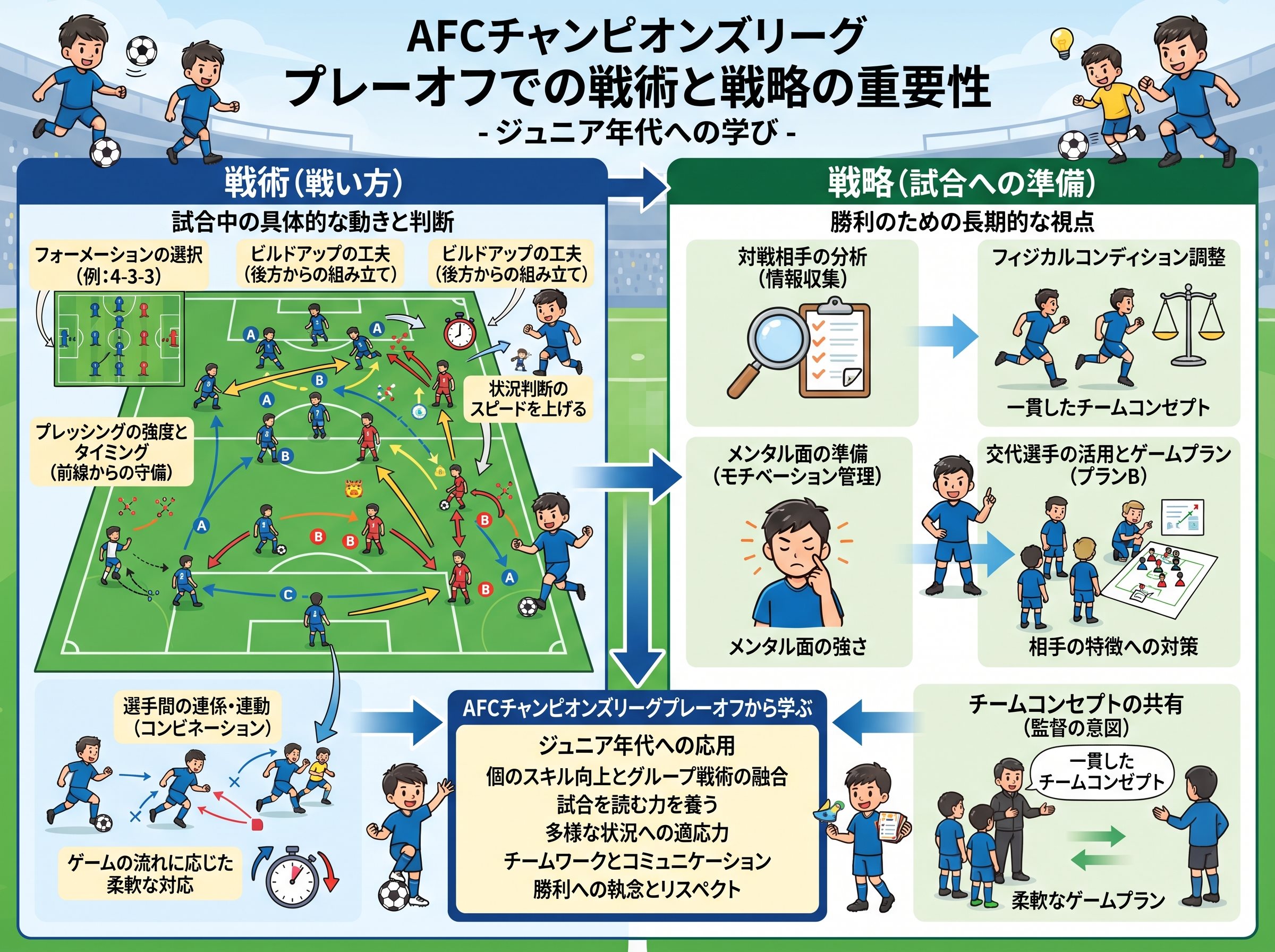AFCチャンピオンズリーグプレーオフでの戦術と戦略の重要性
