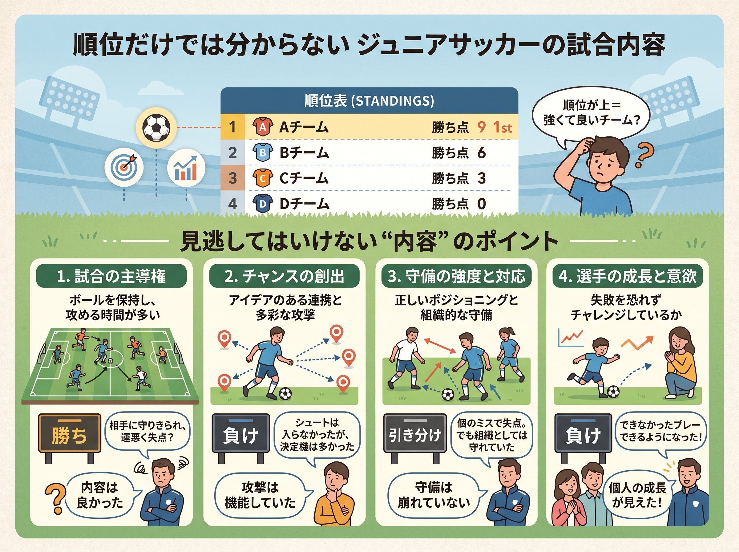 順位だけで分からない試合内容
