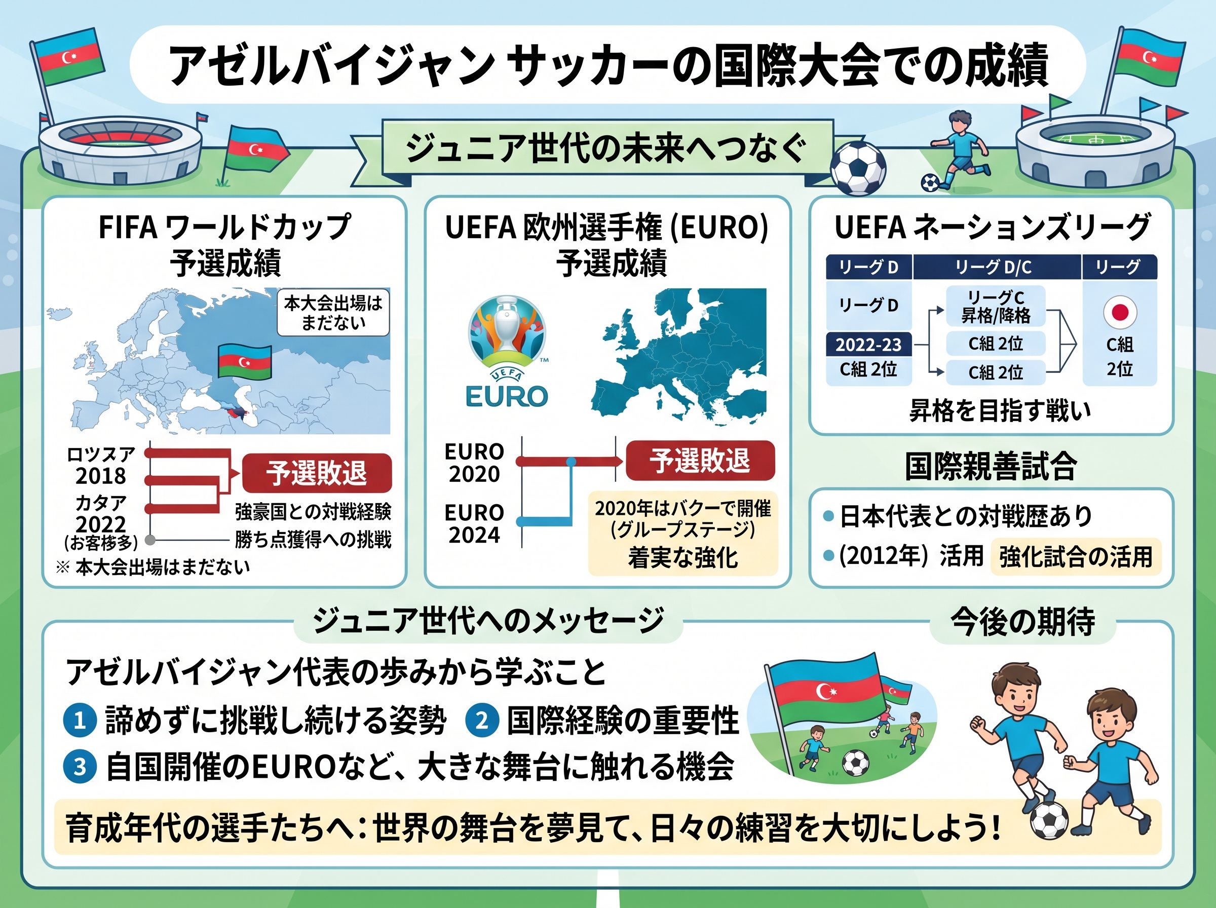 アゼルバイジャン サッカーの国際大会での成績