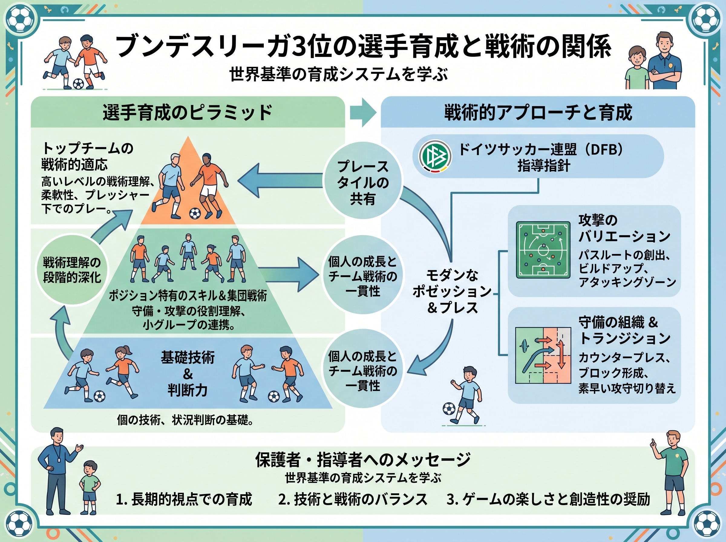 ブンデスリーガ3位の選手育成と戦術の関係