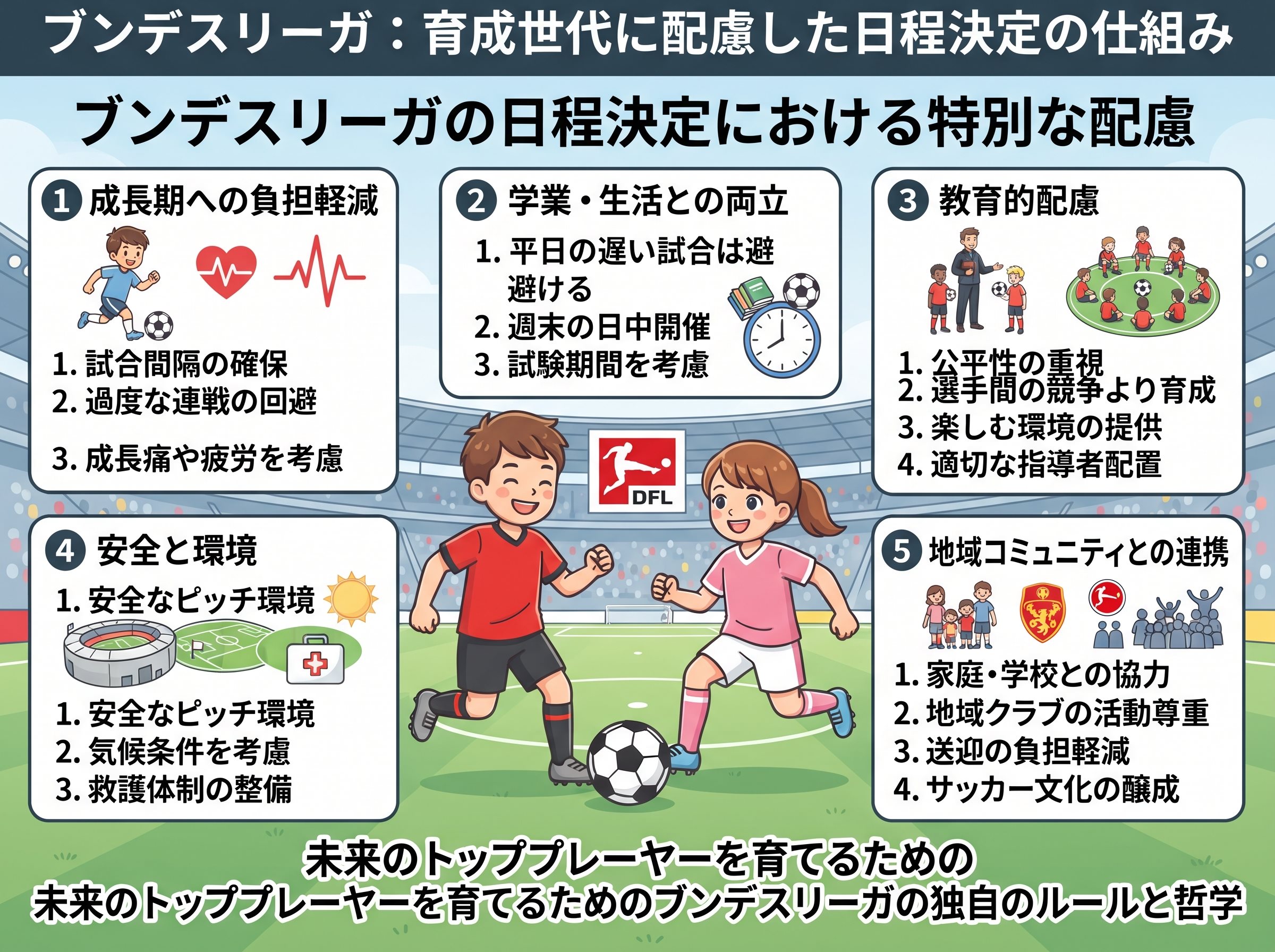 ブンデスリーガの日程決定における特別な配慮