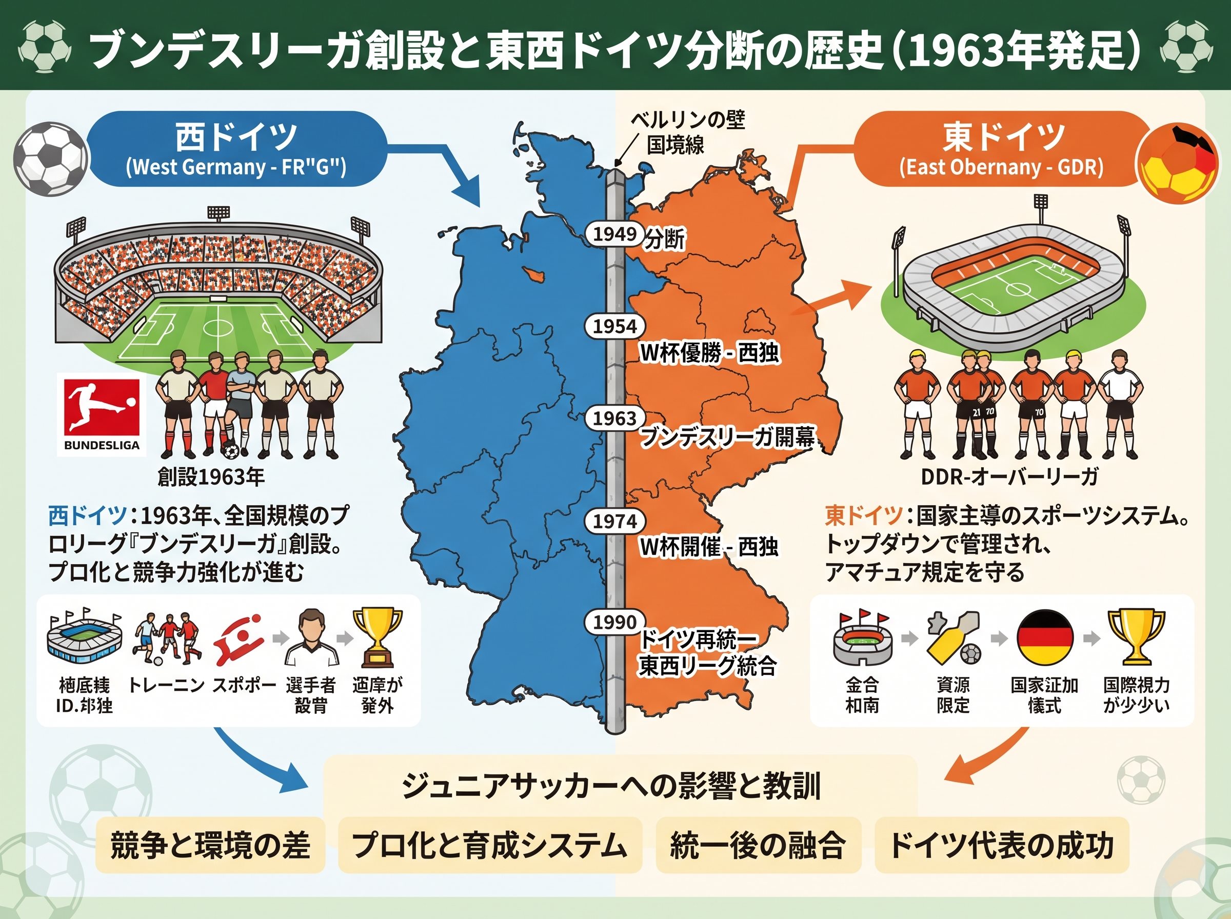 ブンデスリーガ創設と東西ドイツの分断