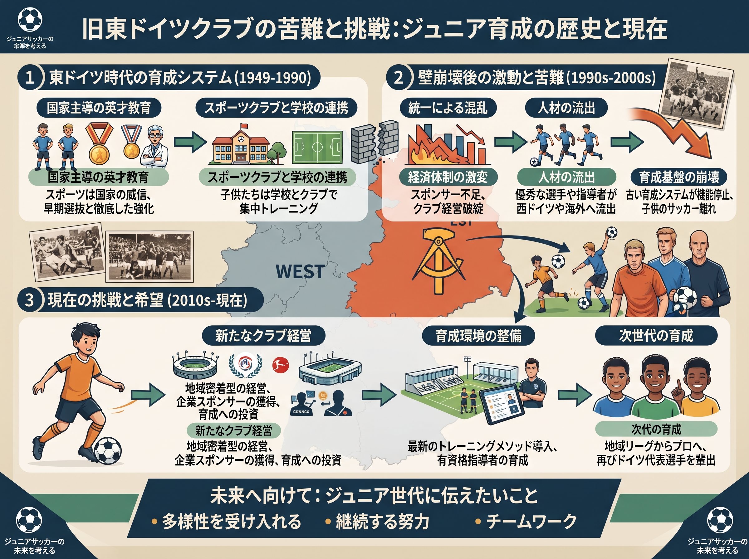 旧東ドイツクラブの苦難と挑戦