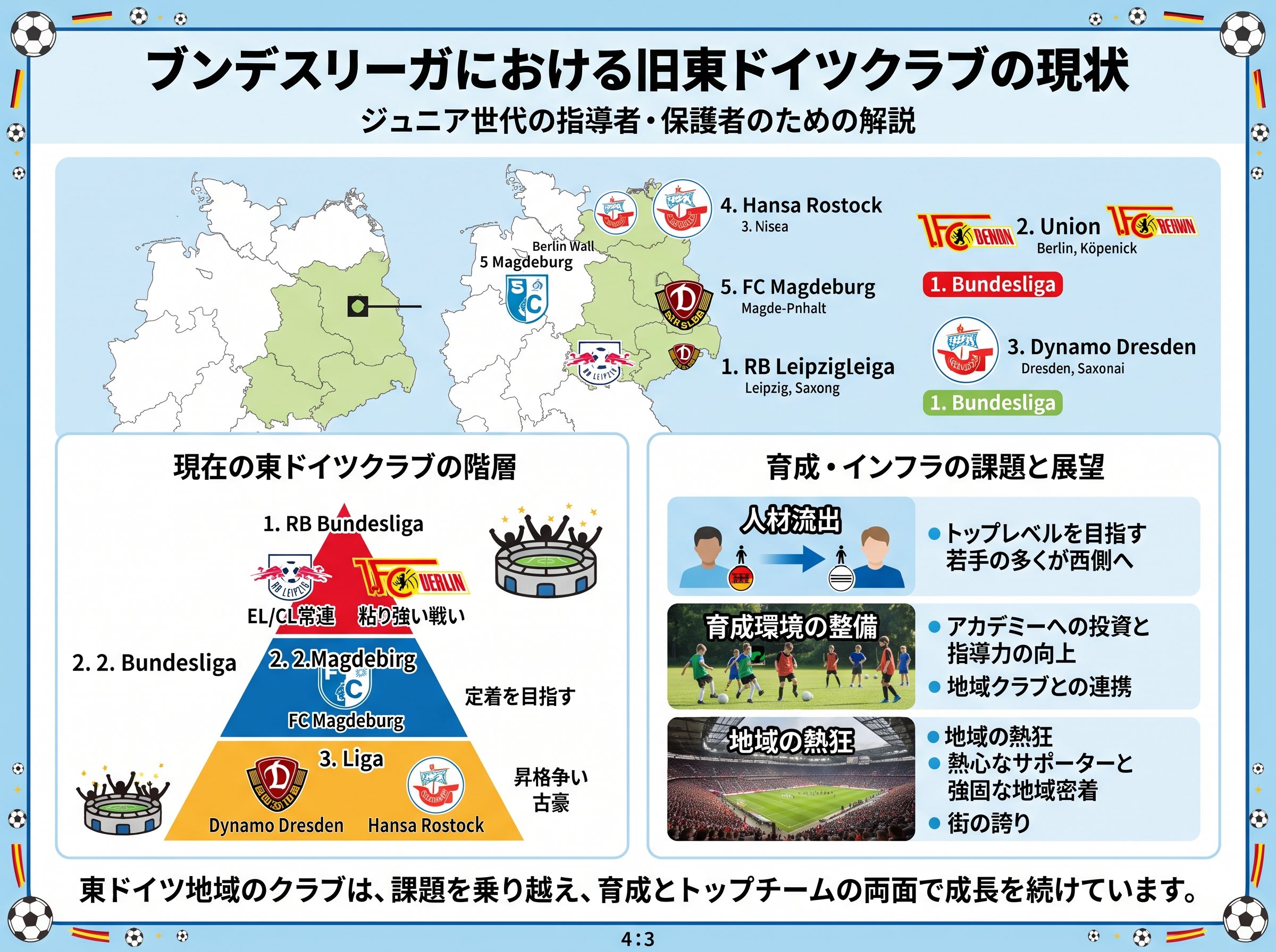 ブンデスリーガにおける旧東ドイツクラブの現状