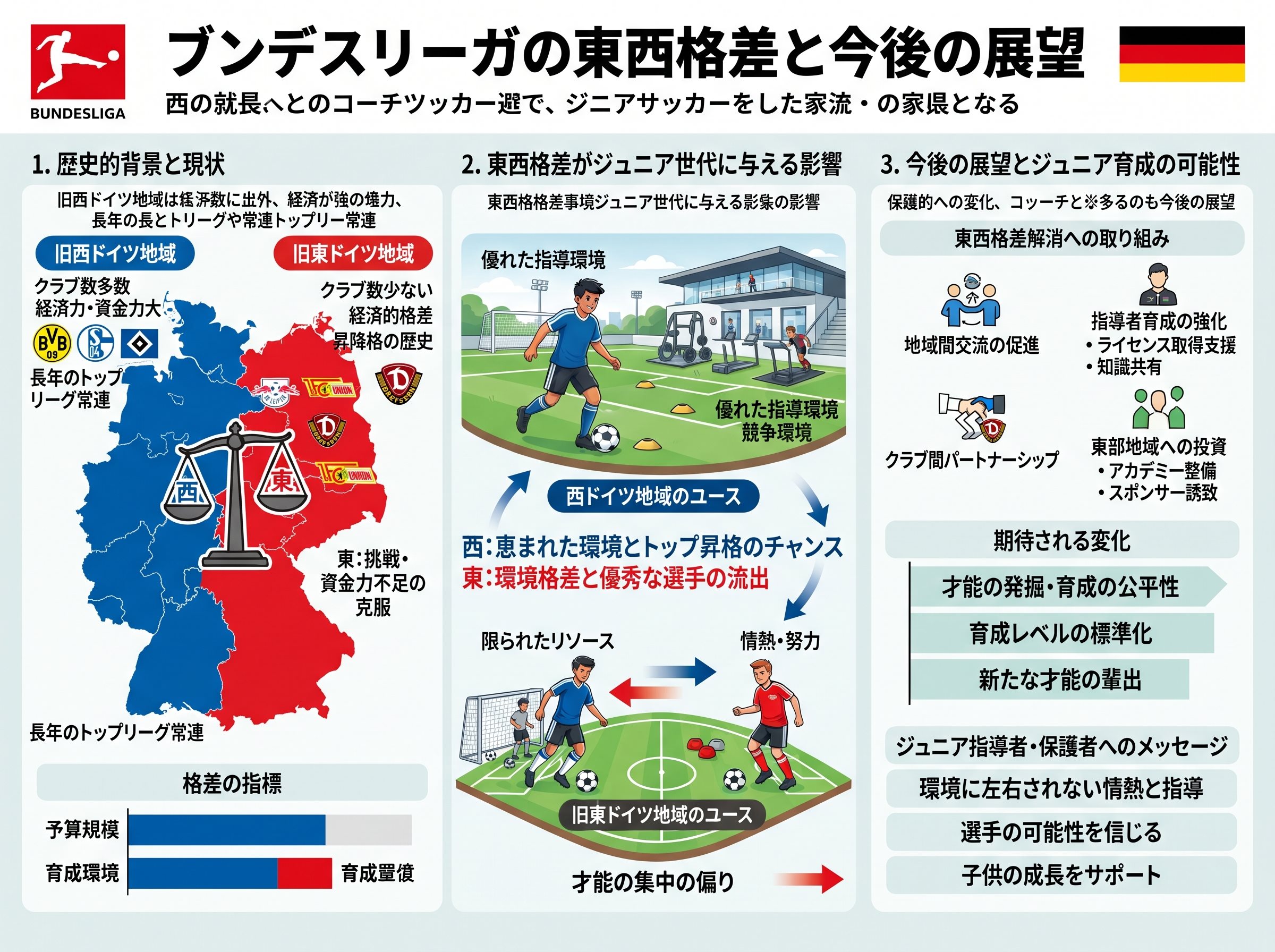 ブンデスリーガの東西格差と今後の展望