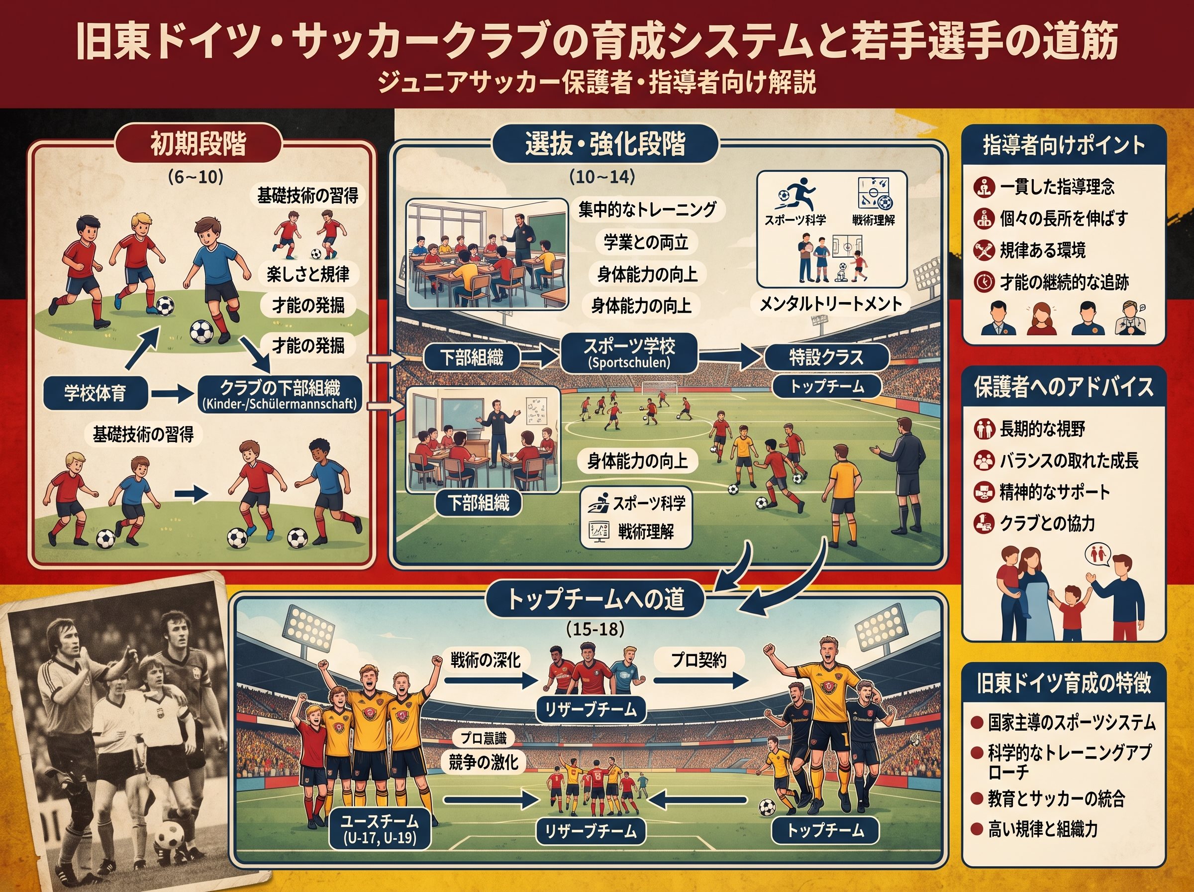 旧東ドイツクラブの育成システムと若手選手