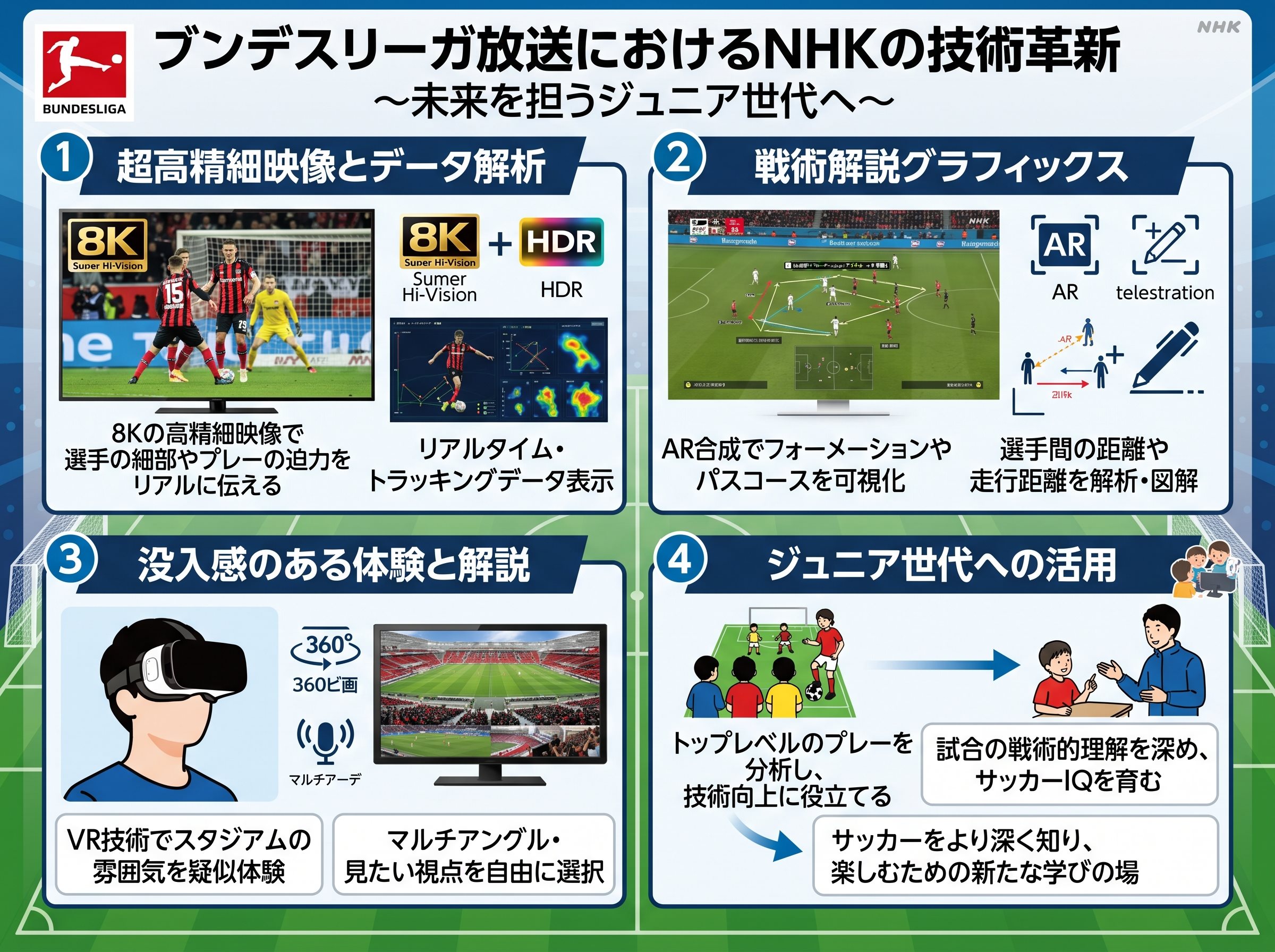 ブンデスリーガ放送におけるNHKの技術革新