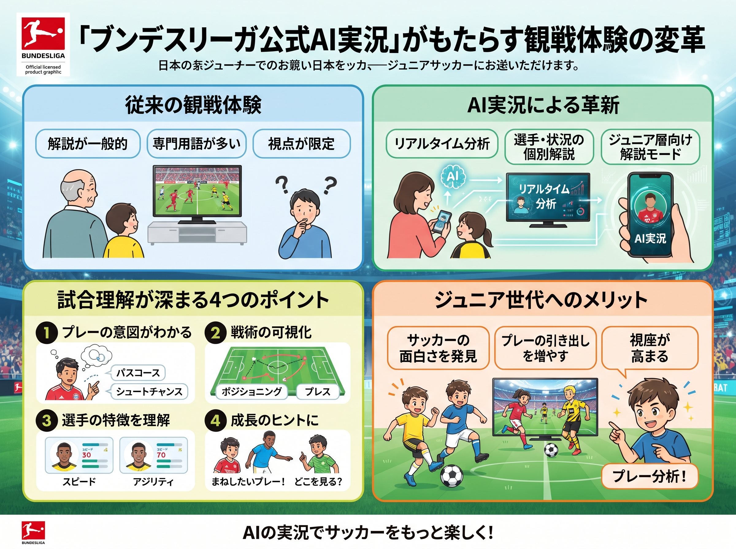 ブンデスリーガ公式AI実況がもたらす観戦体験の変革