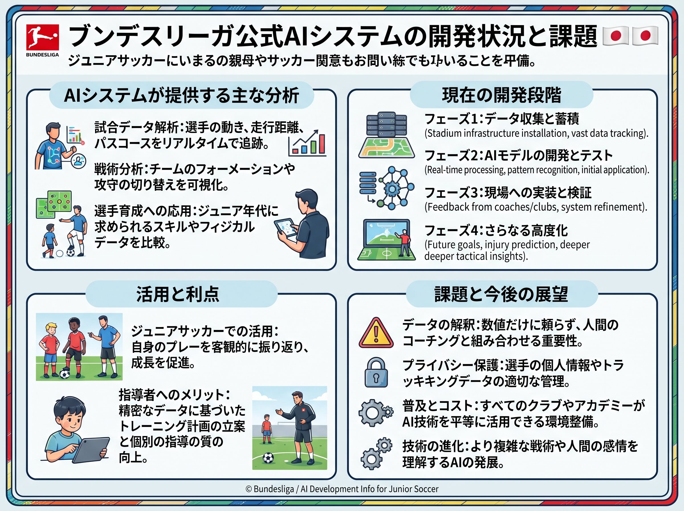 ブンデスリーガ公式AIシステムの開発状況と課題