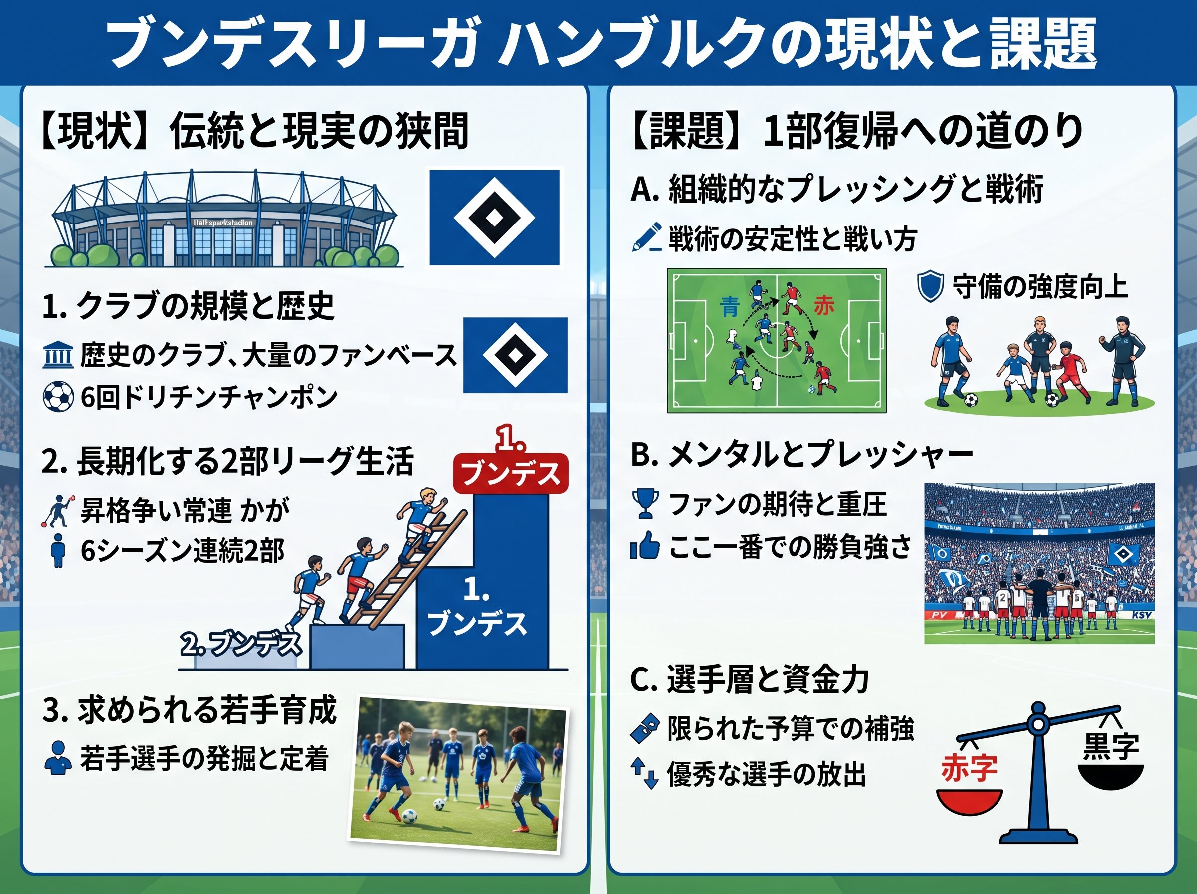 ブンデスリーガ ハンブルクの現状と課題