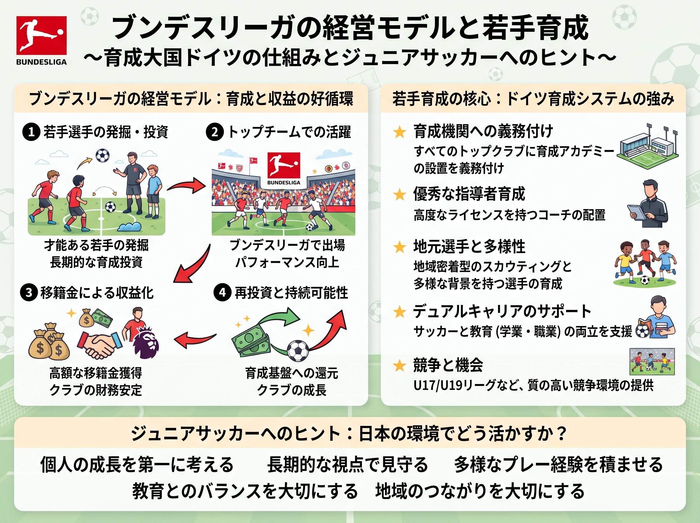 ブンデスリーガの経営モデルと若手育成