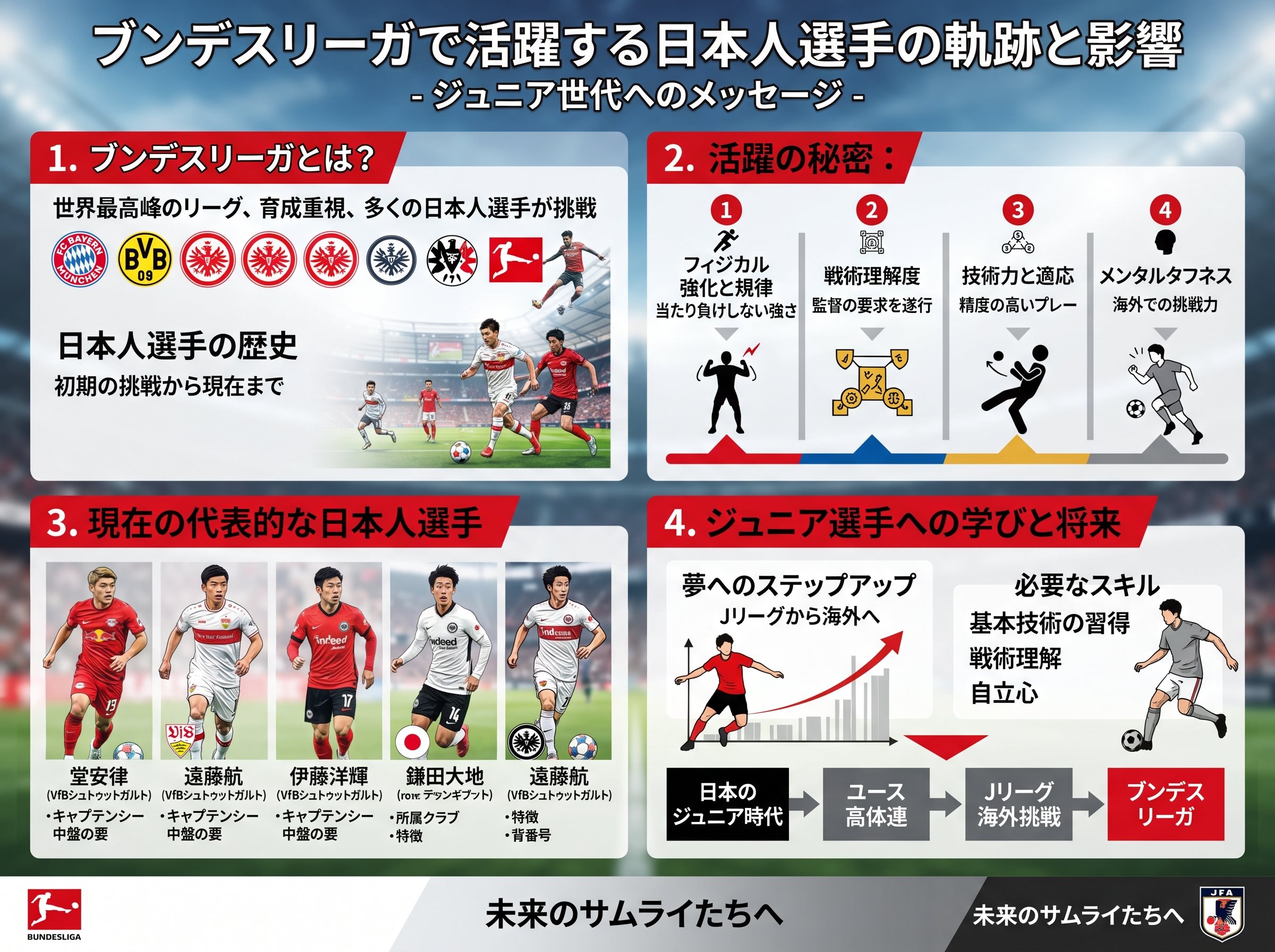ブンデスリーガの日本人選手の活躍