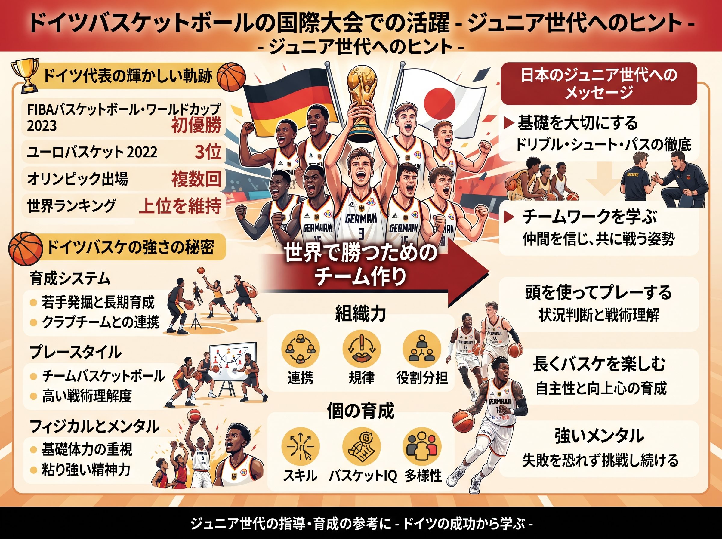 ドイツバスケットボールの国際大会での活躍