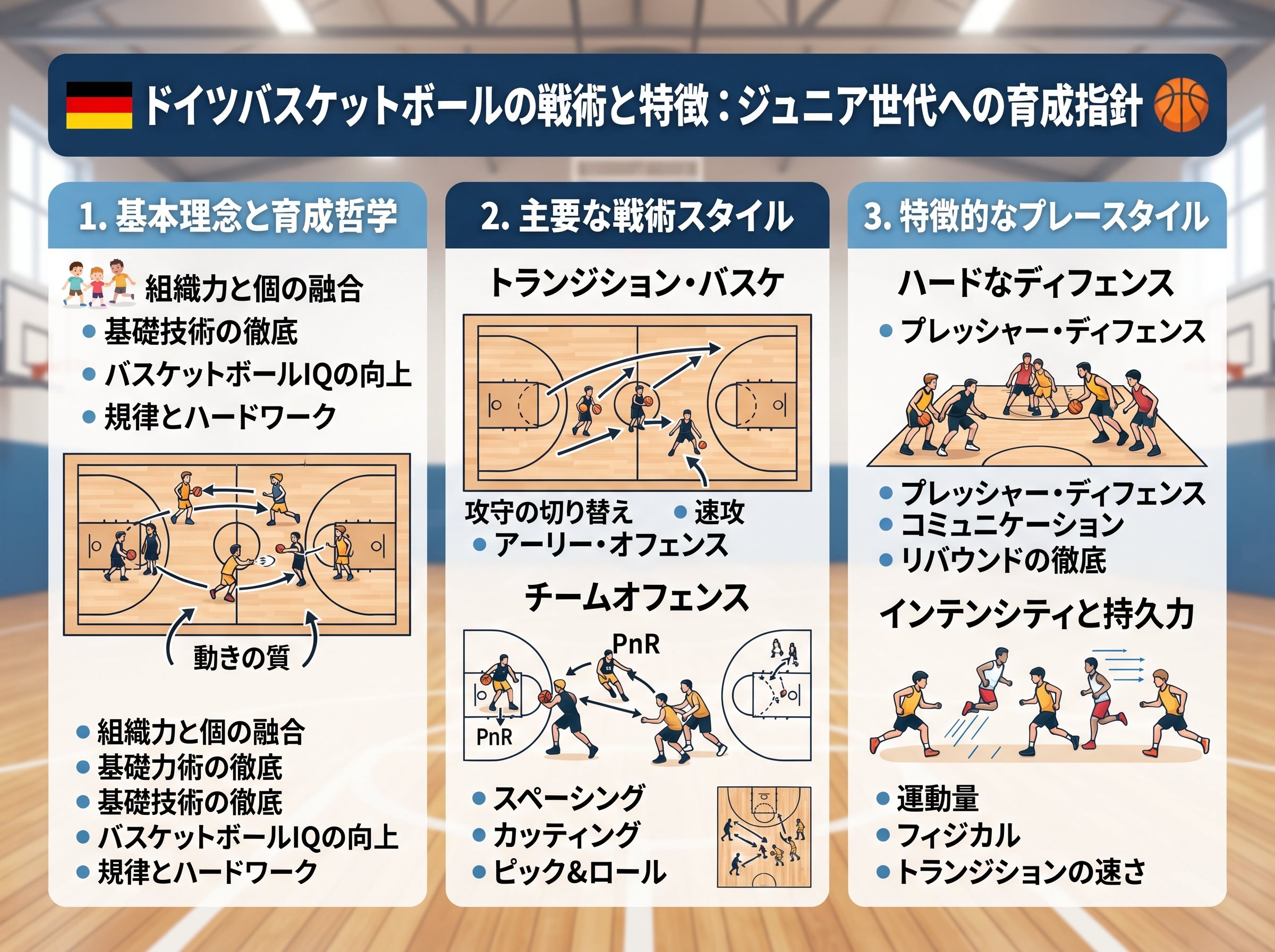 ドイツバスケットボールの戦術と特徴