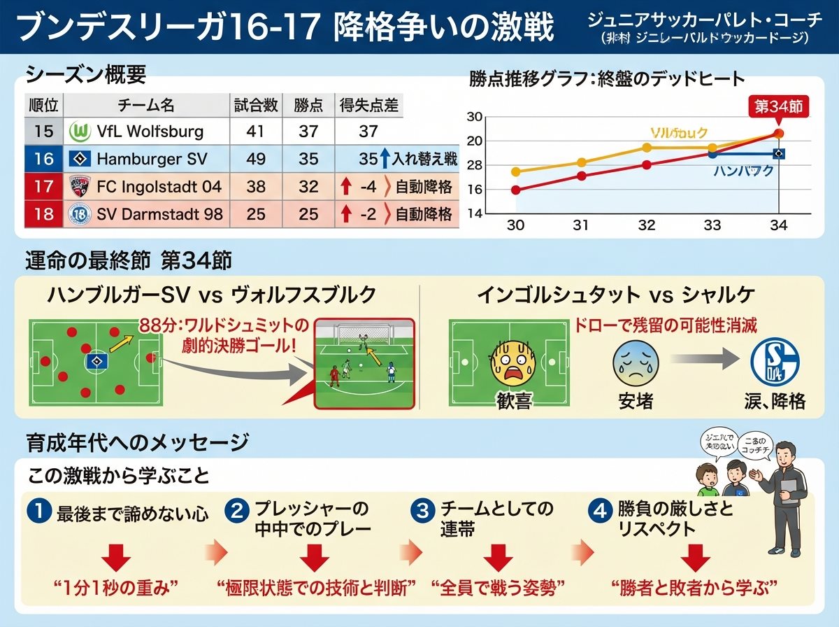 ブンデスリーガ16-17 降格争いの激戦