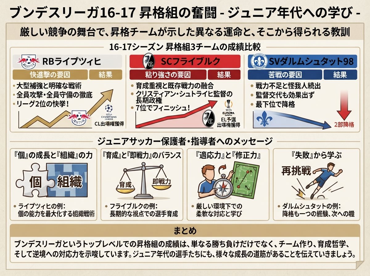 ブンデスリーガ16-17 昇格組の奮闘