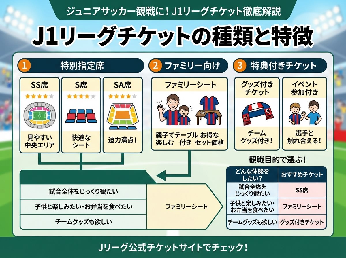 J1リーグチケットの特別種類