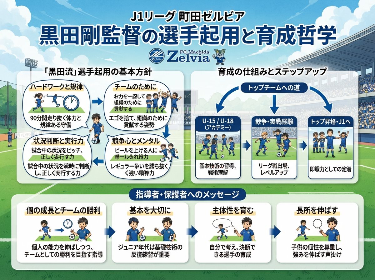 J1リーグ町田監督の選手起用と育成方針