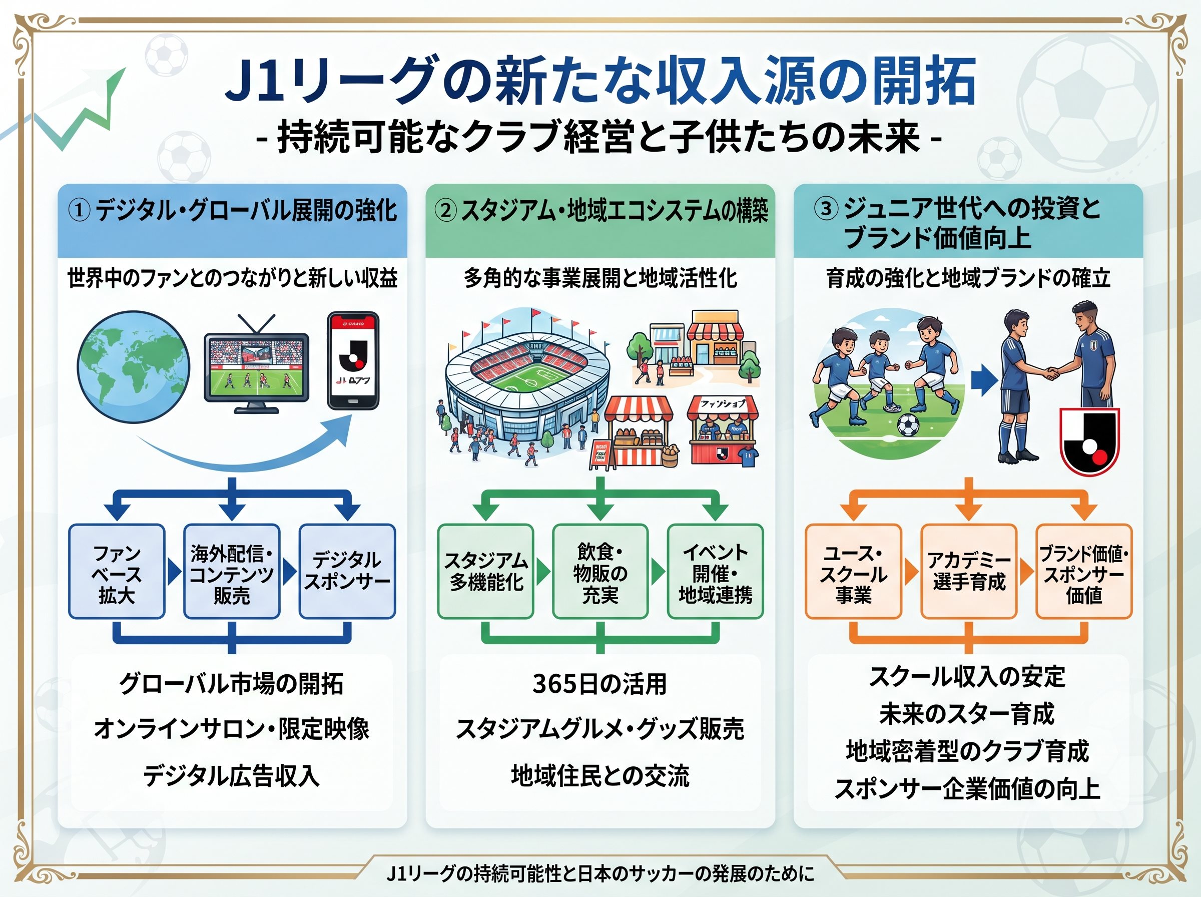 J1リーグの新たな収入源の開拓
