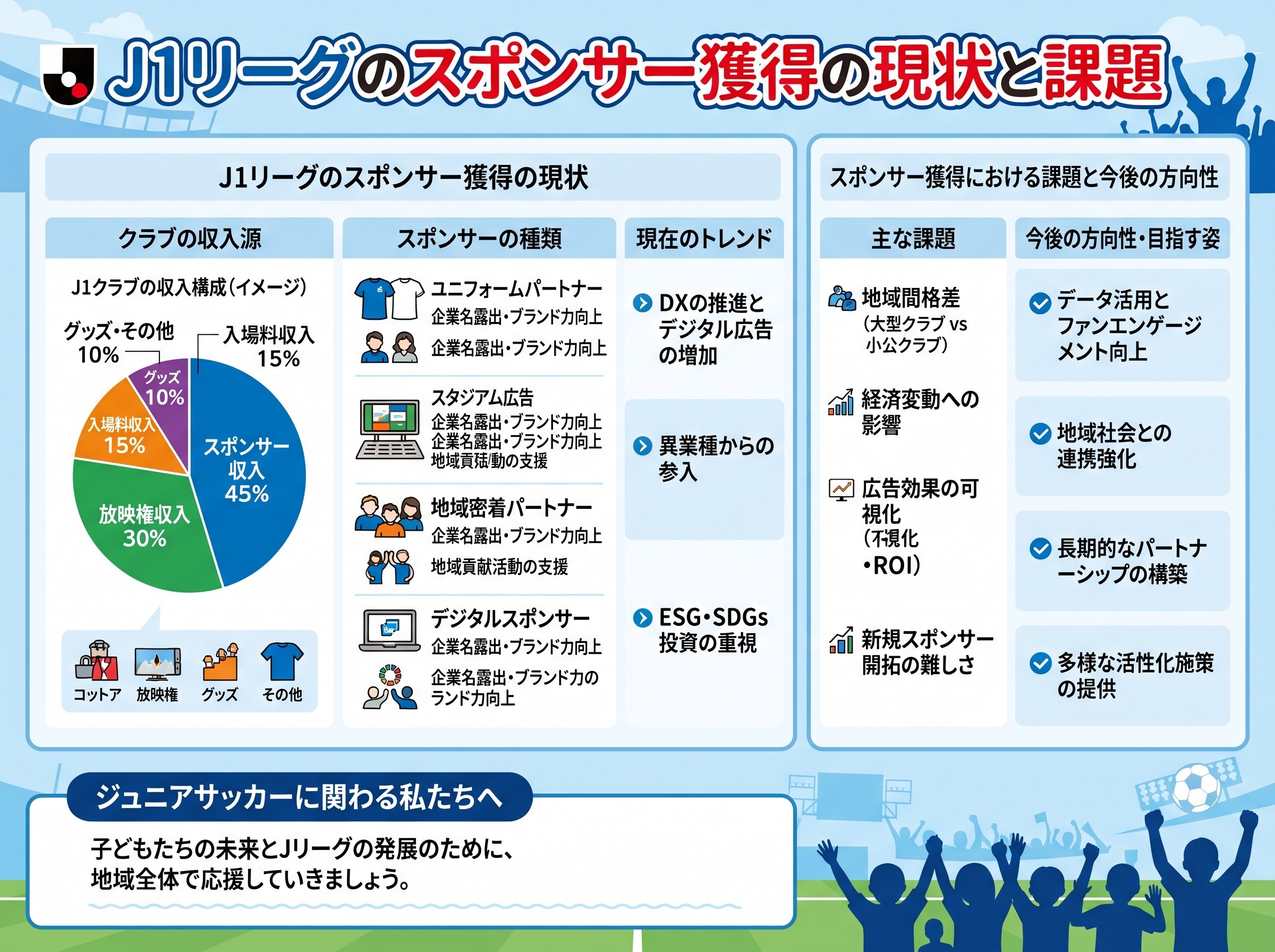 J1リーグのスポンサー獲得の現状と課題