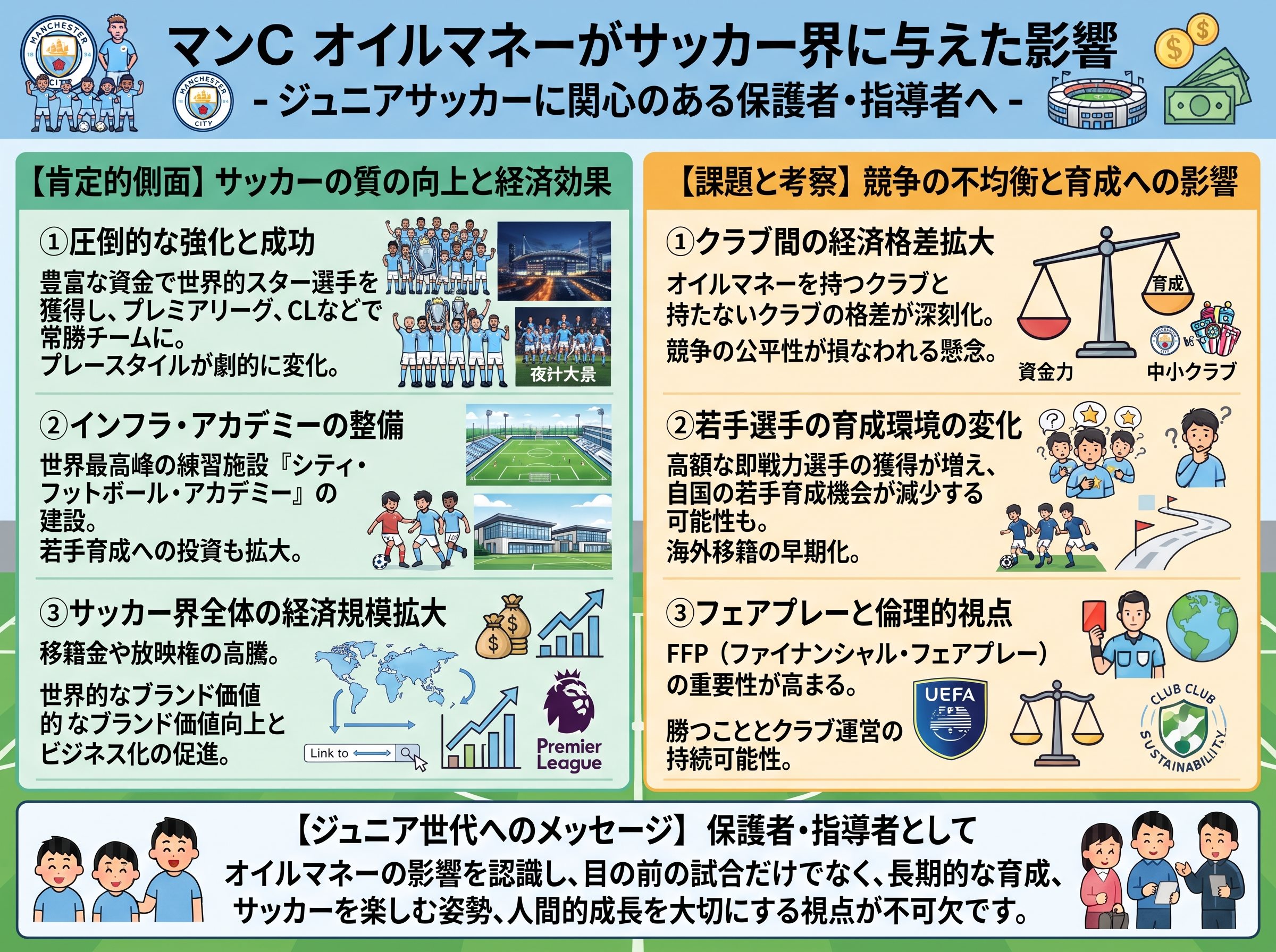 マンCオイルマネーがサッカー界に与えた影響
