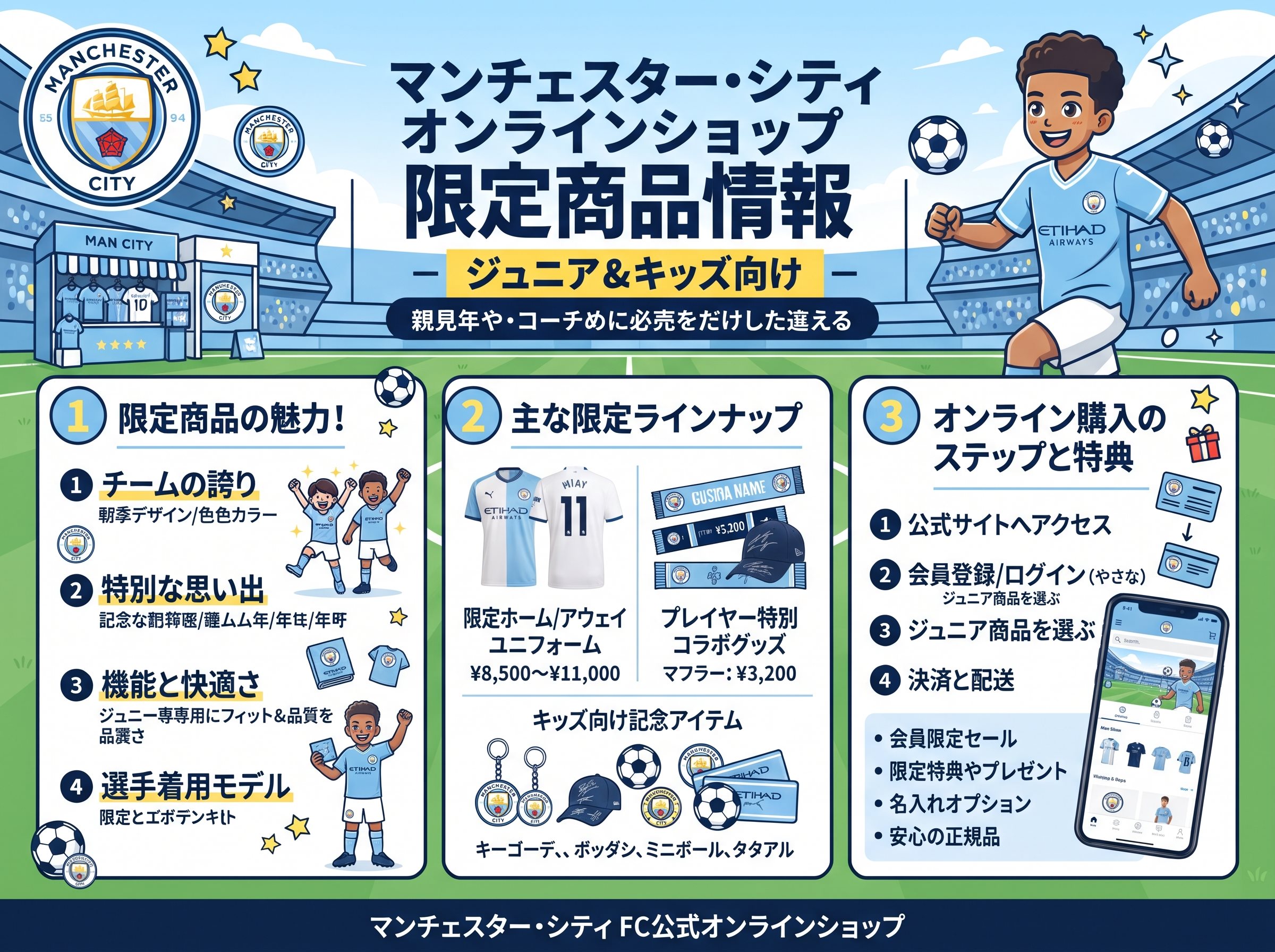 マンCオンラインショップの限定商品情報