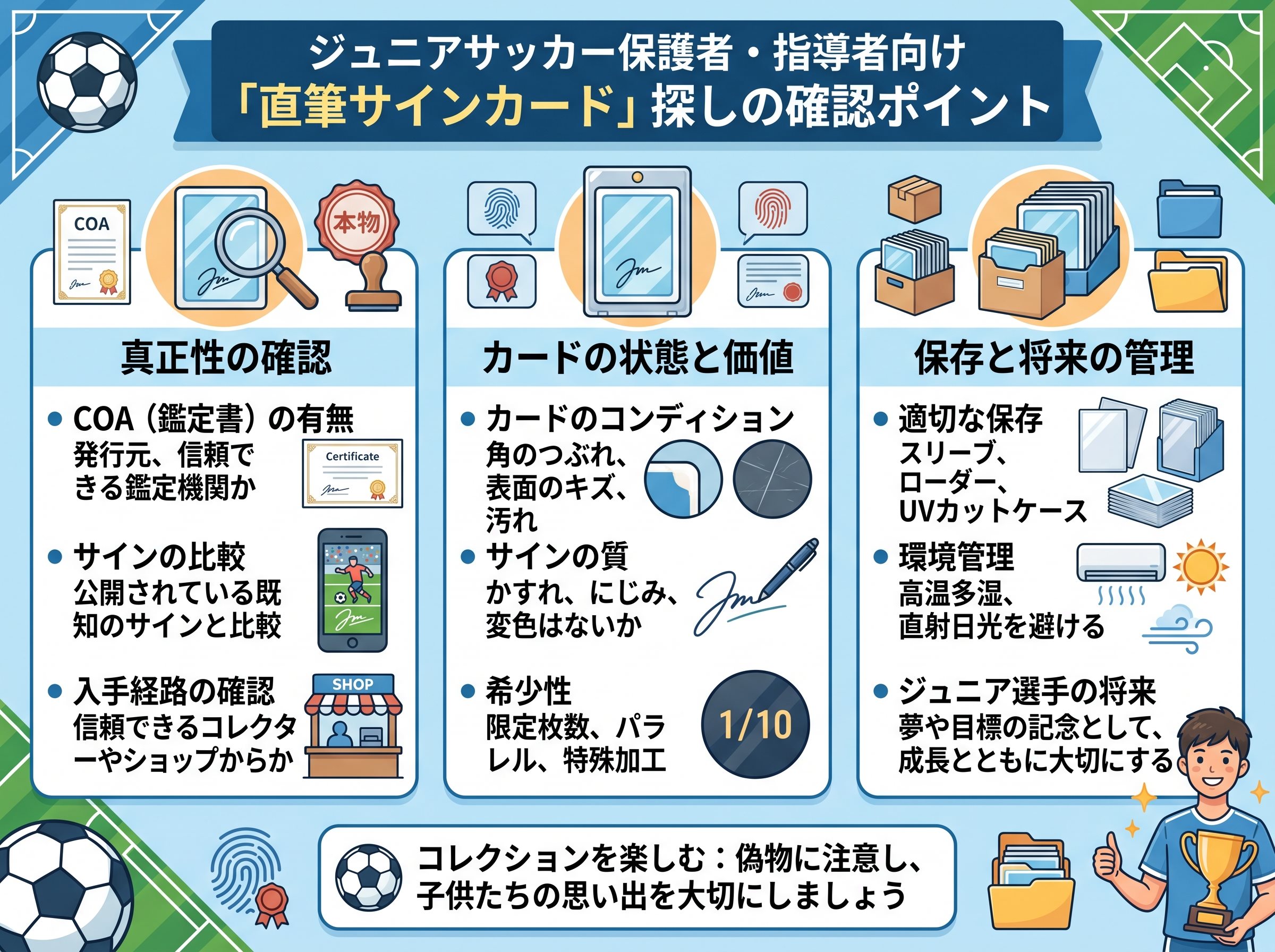直筆サインカードを探すときの確認点
