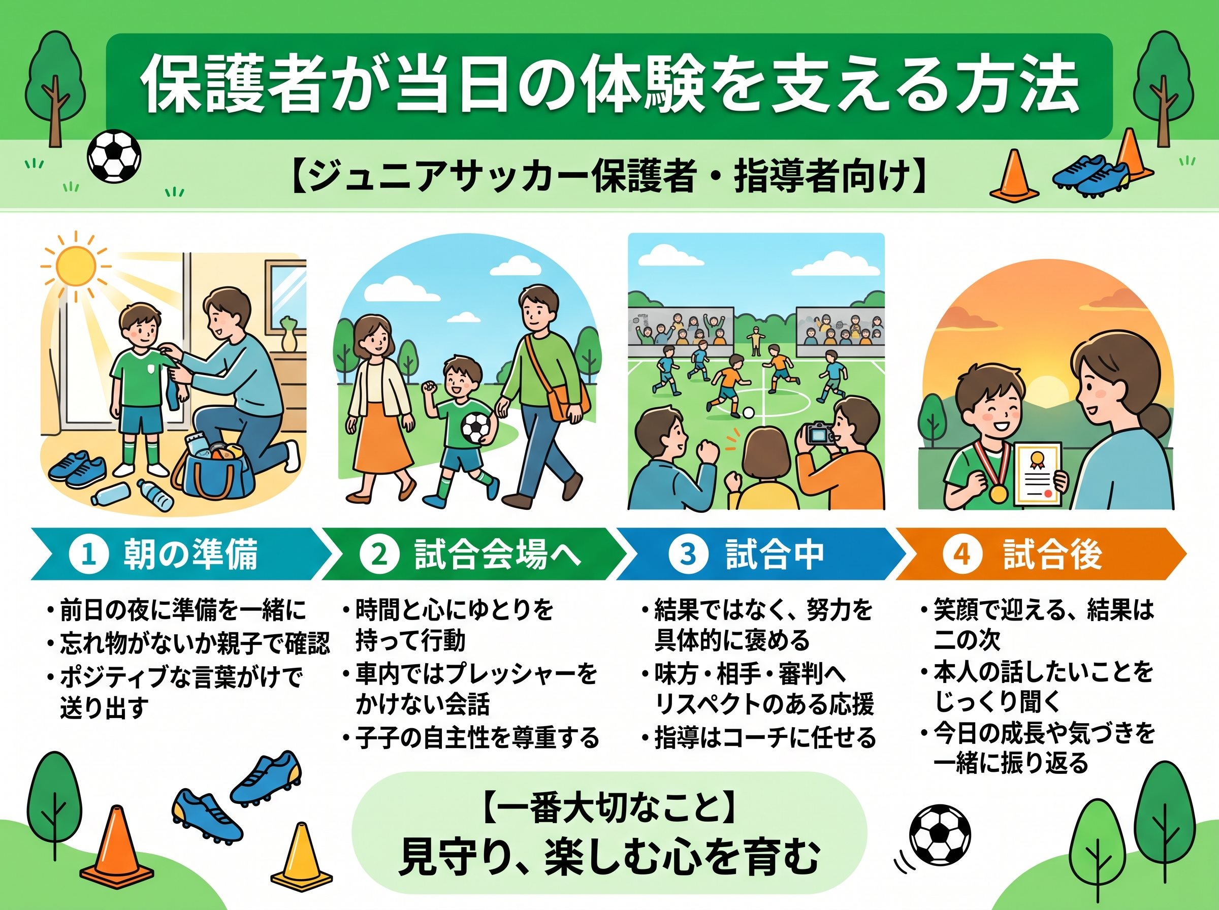 保護者が当日の体験を支える方法