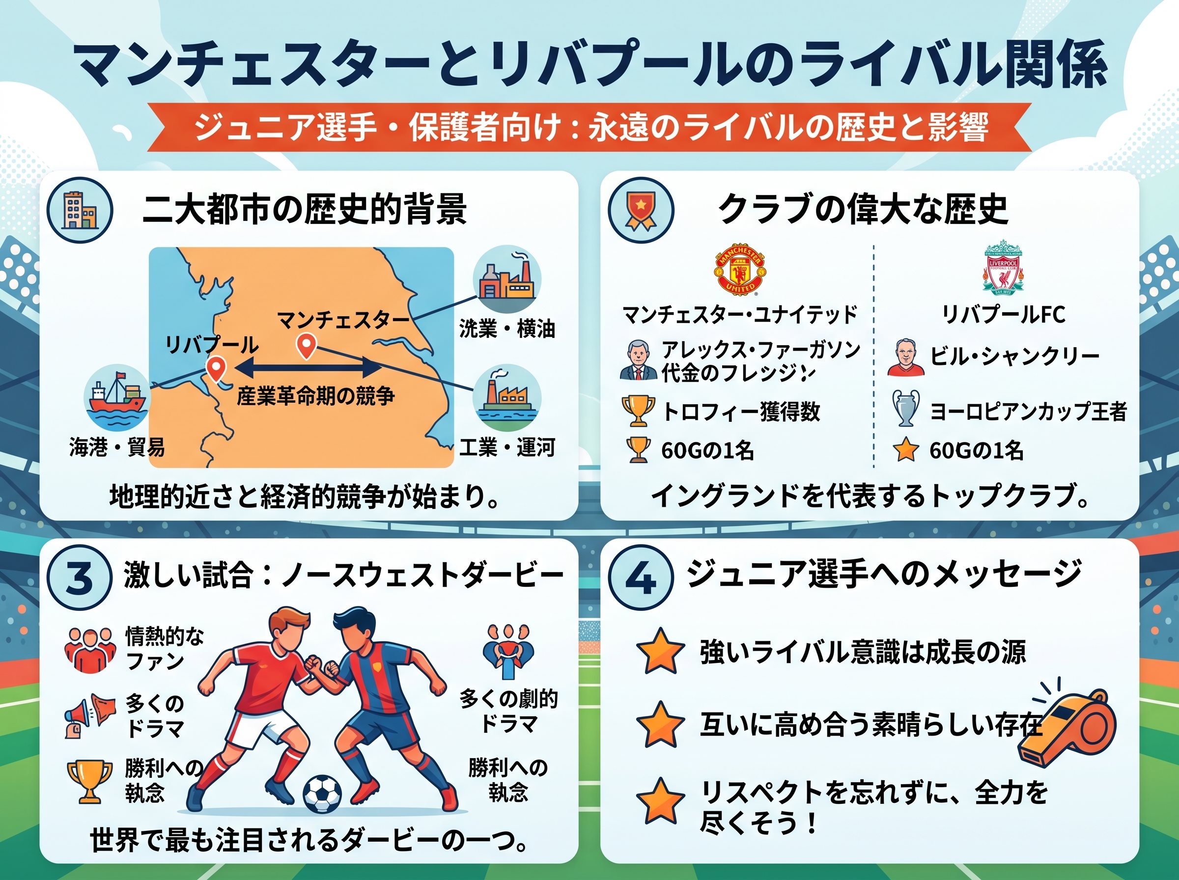 マンチェスターとリバプールのライバル関係