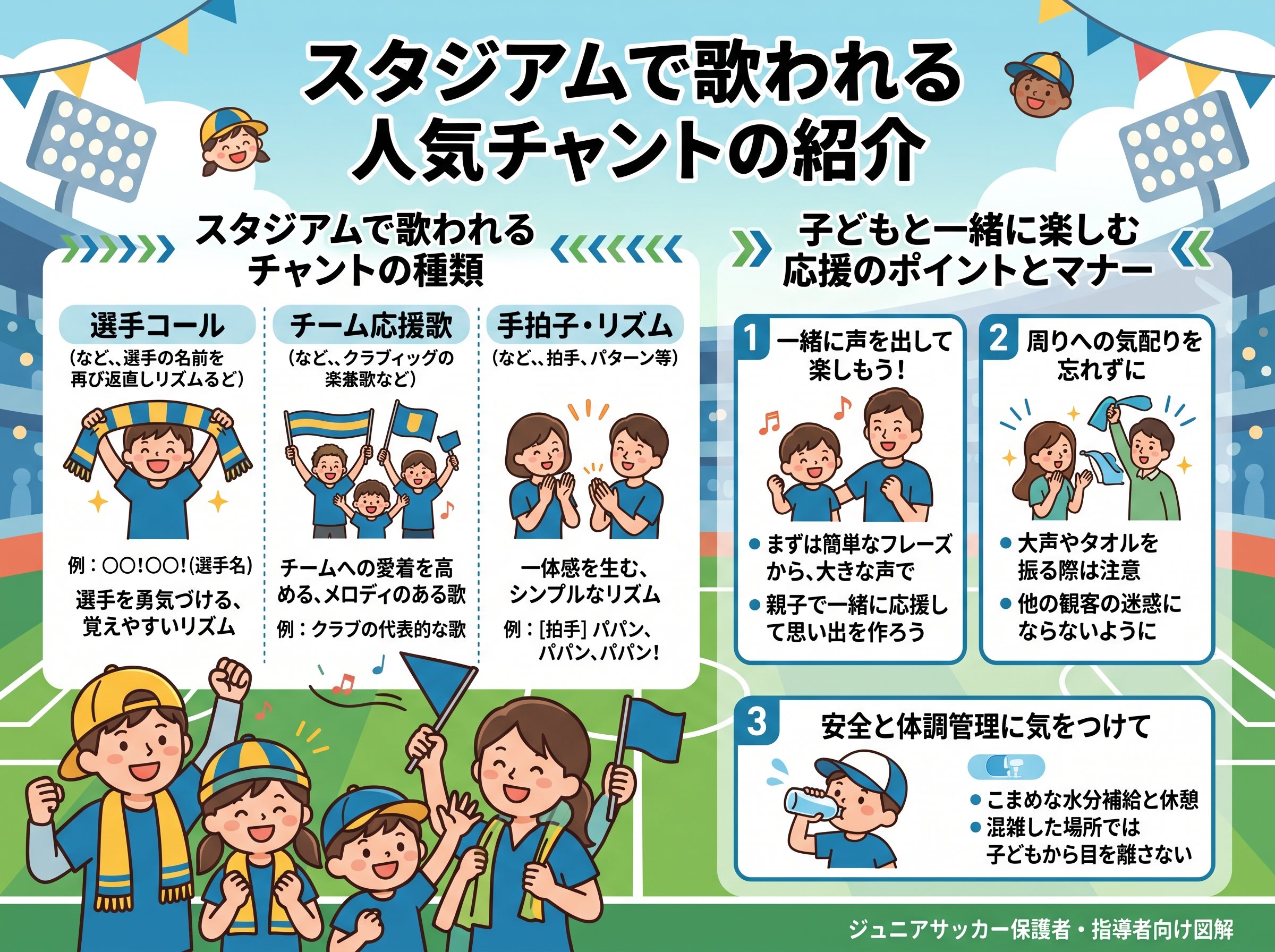 スタジアムで歌われる人気チャントの紹介