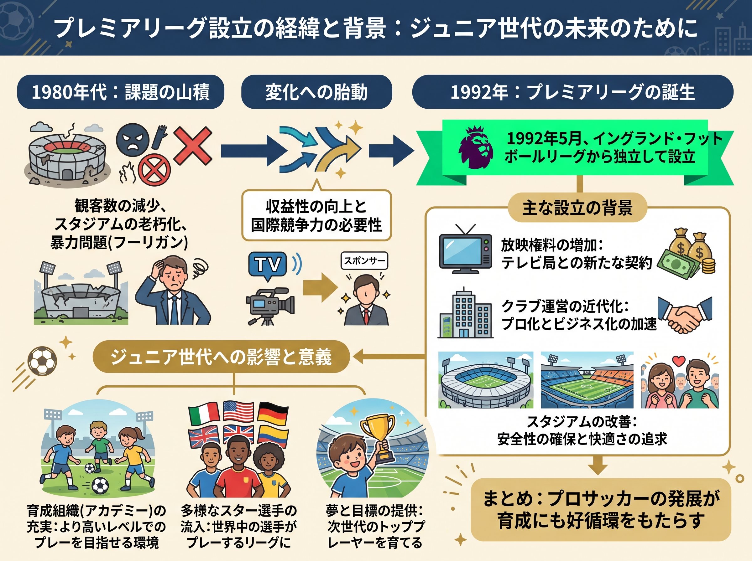プレミアリーグ設立の経緯と背景