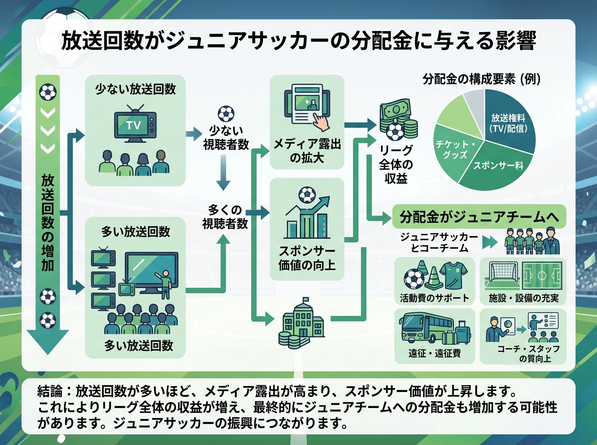 放送回数が分配金に与える影響