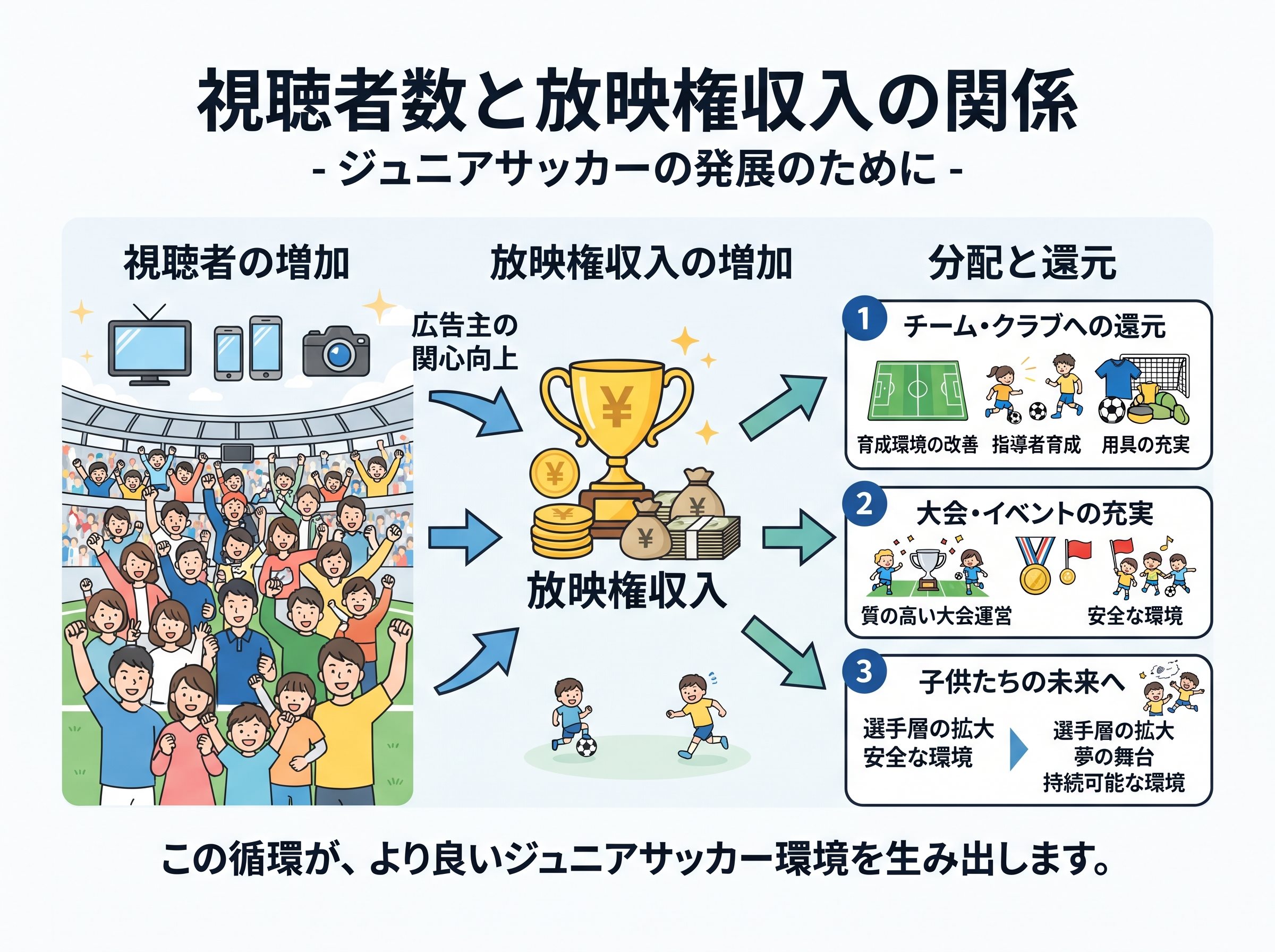 視聴者数と放映権収入の関係