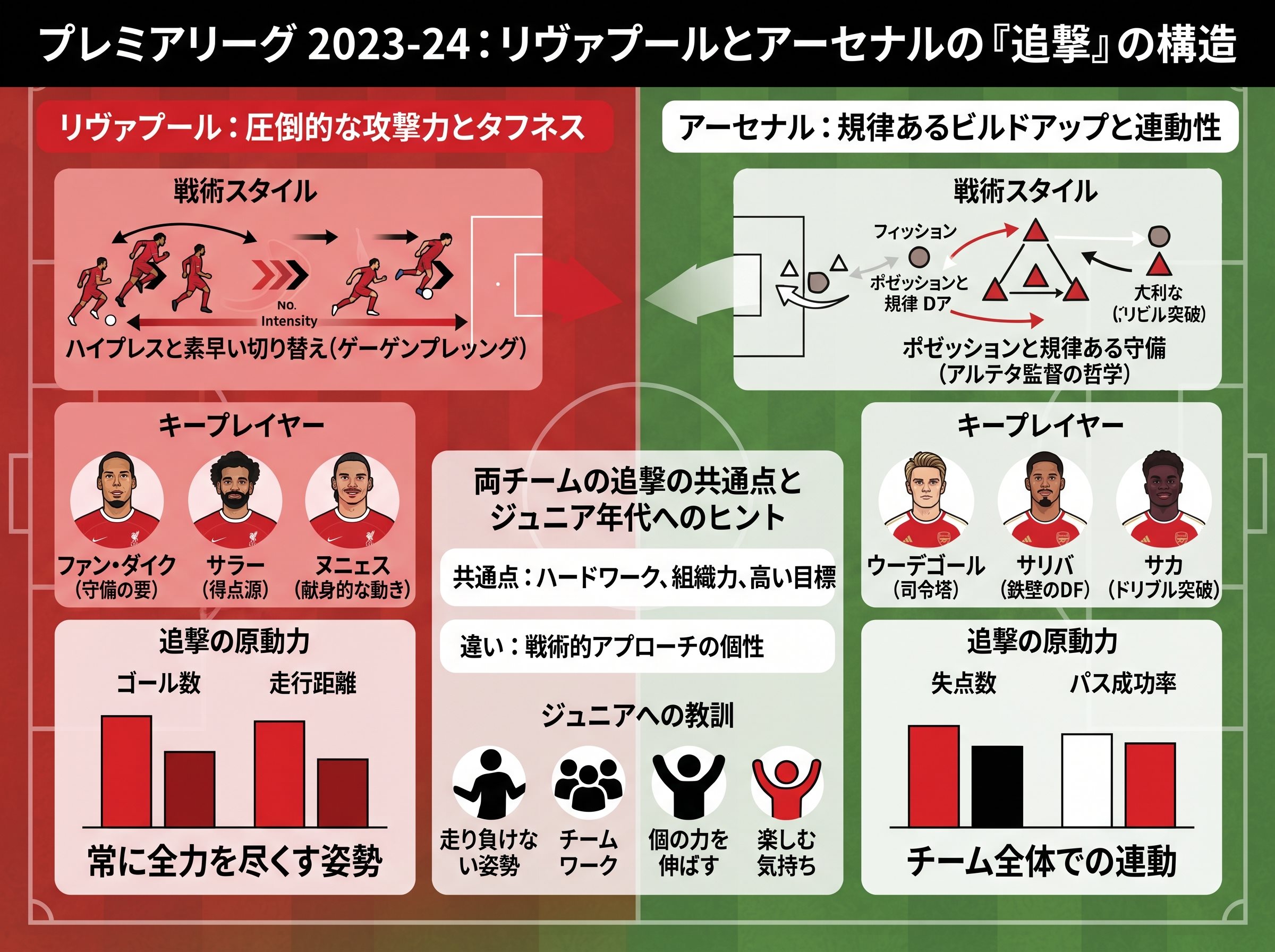 リヴァプールとアーセナルの追撃