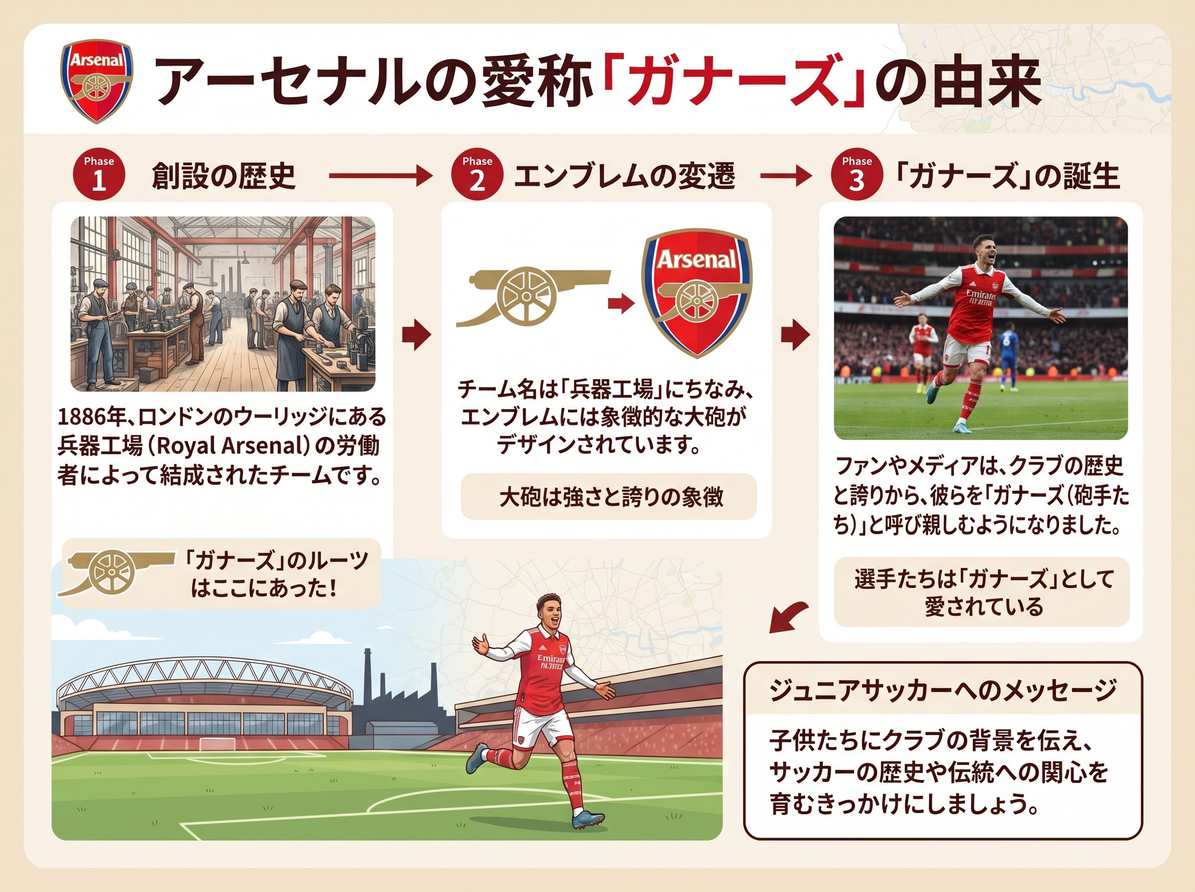 アーセナルの愛称「ガナーズ」の由来