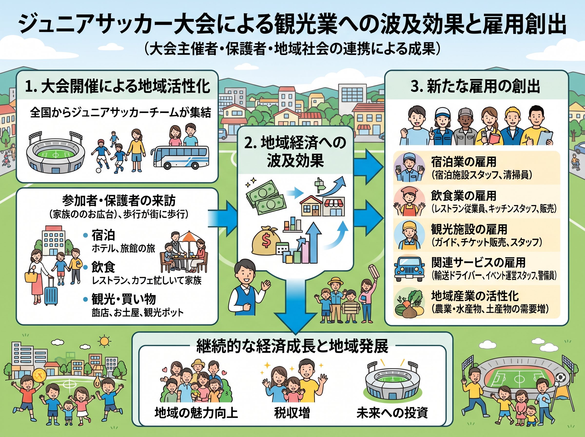 観光業への波及効果と雇用創出