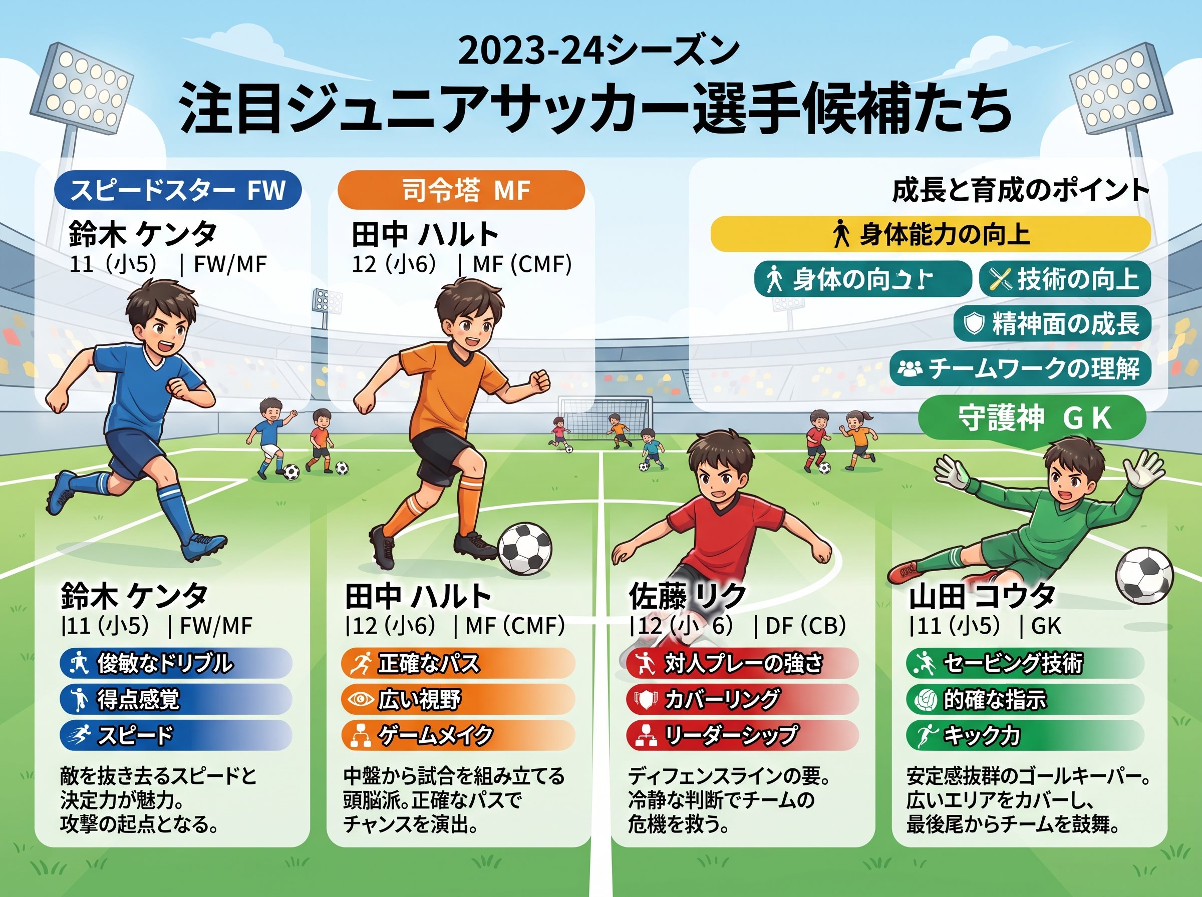 2023-24シーズンの候補選手たち