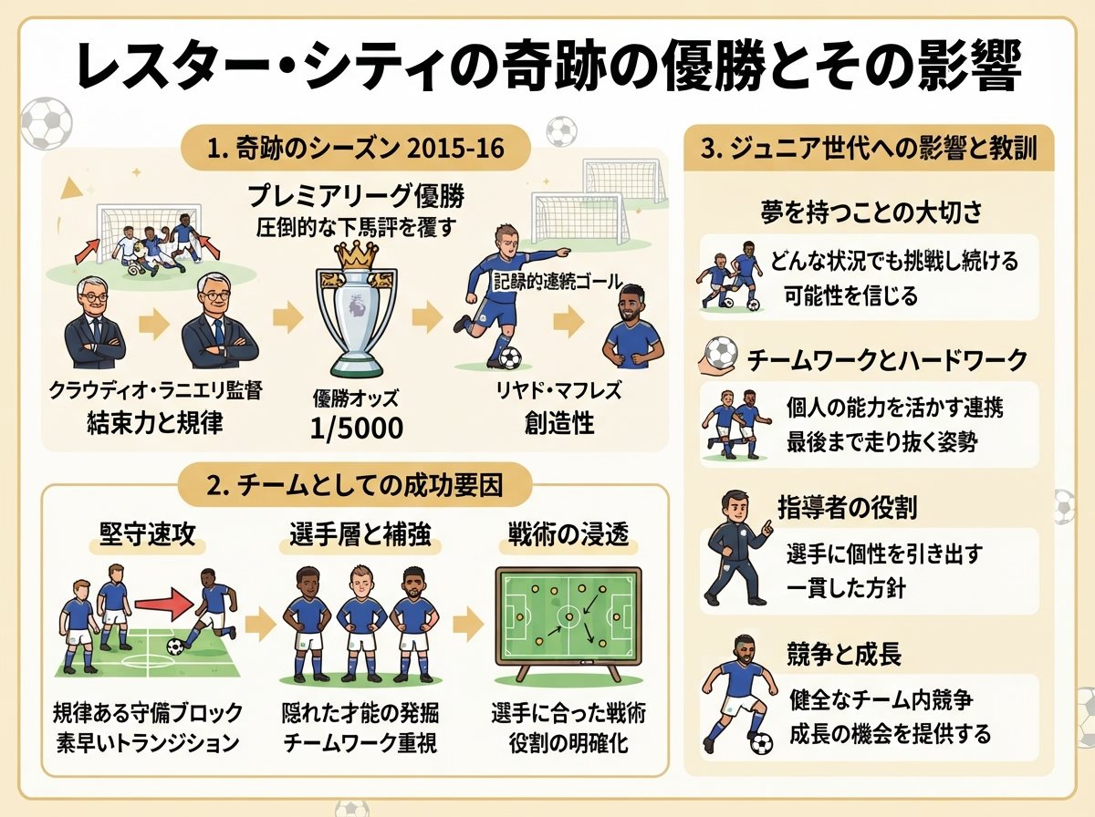 レスター・シティの奇跡の優勝とその影響