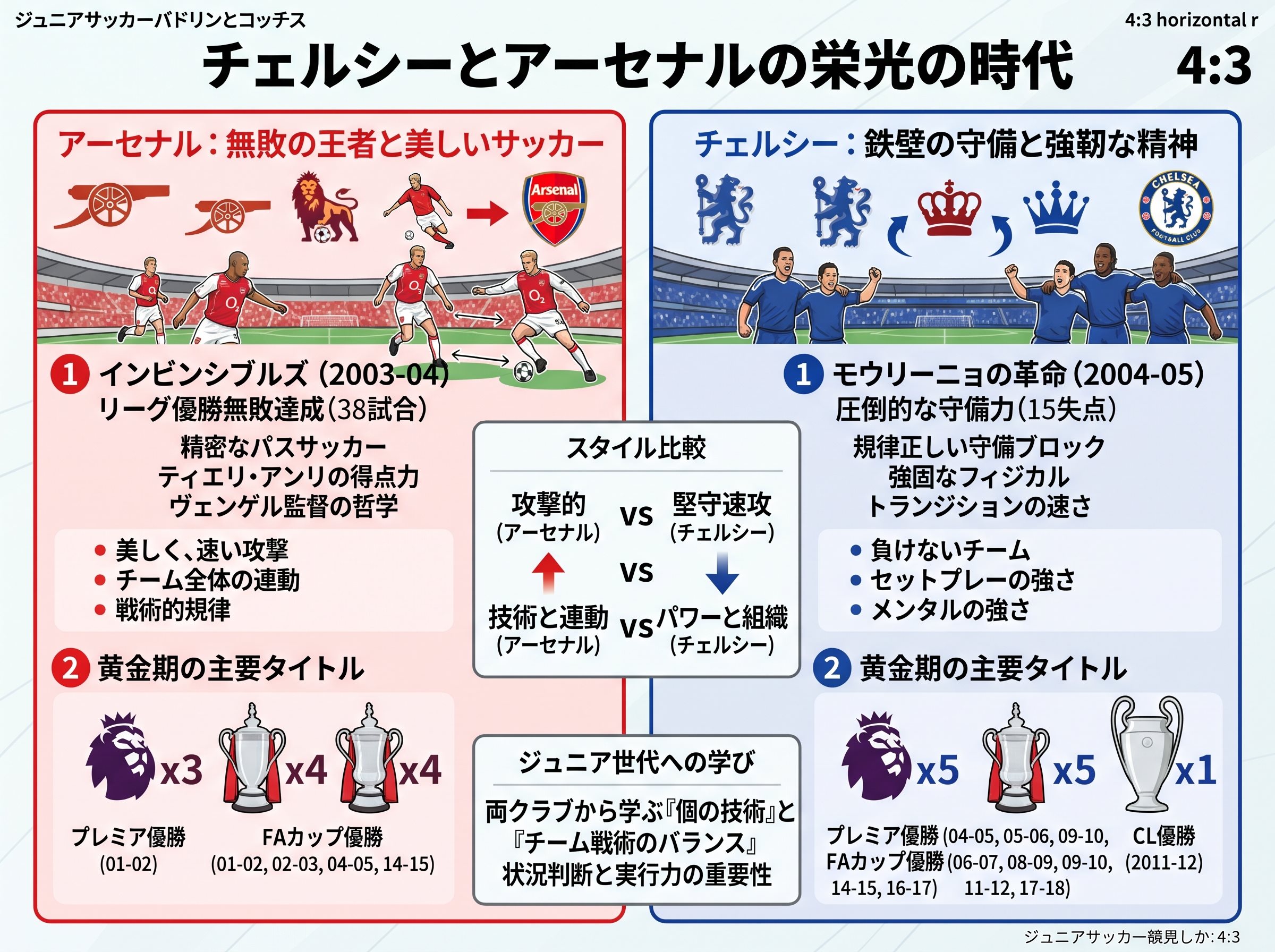 チェルシーとアーセナルの栄光の時代