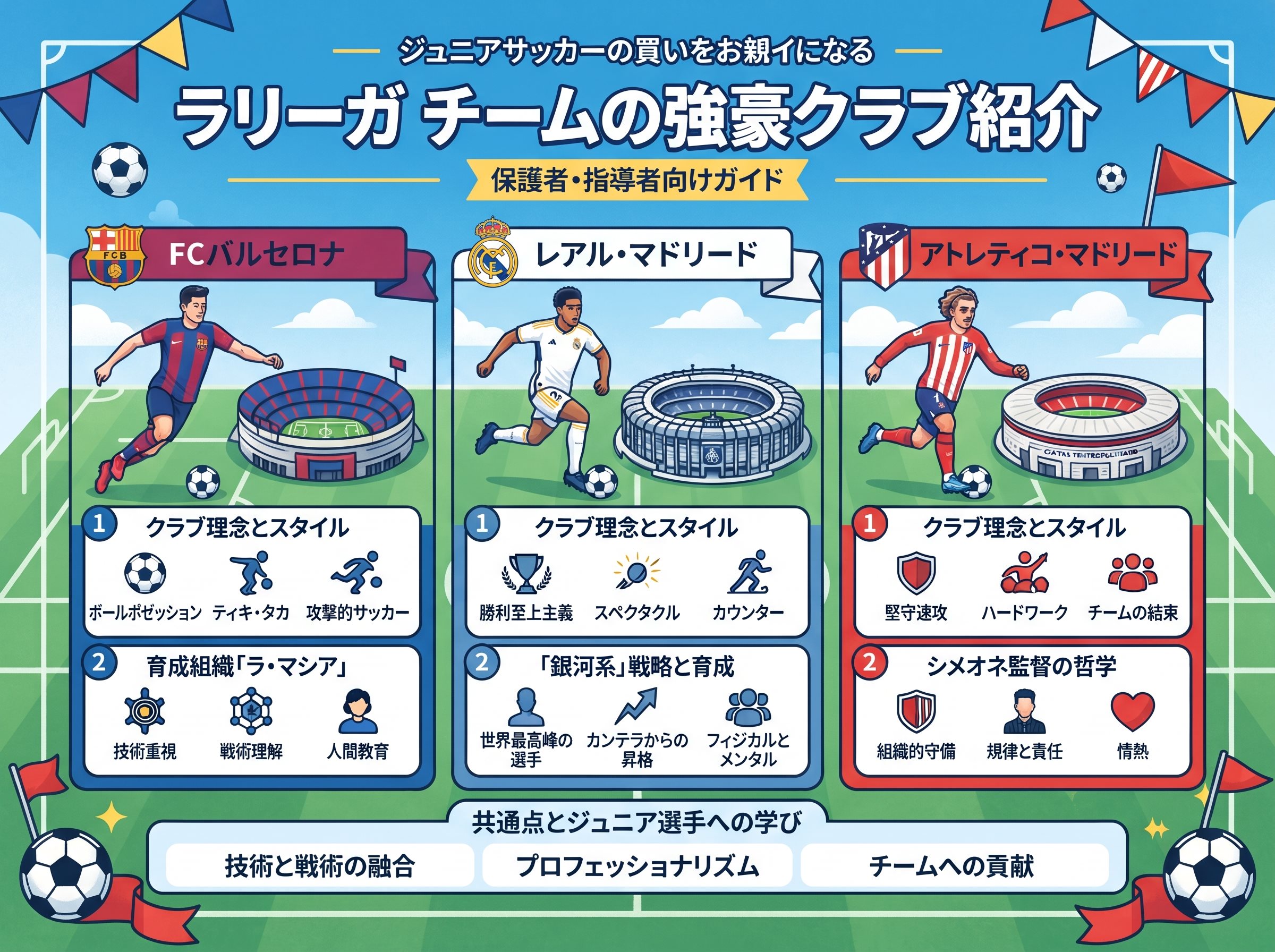 ラリーガ チームの強豪クラブ紹介