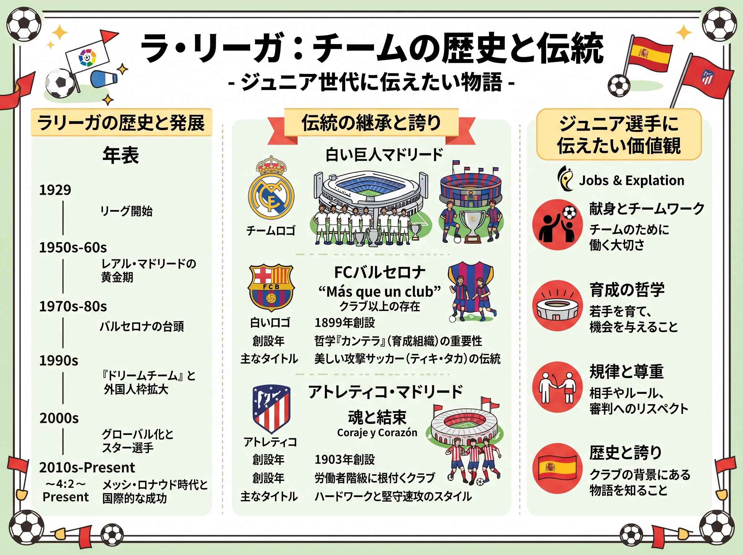 ラリーガ チームの歴史と伝統