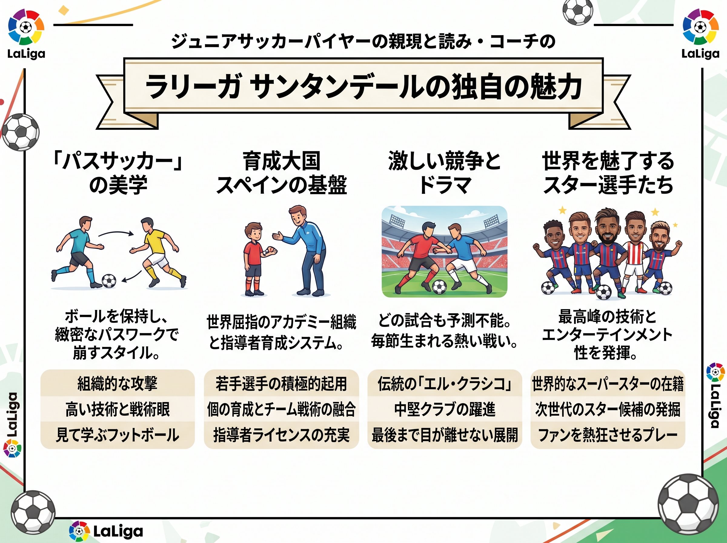 ラリーガ サンタンデールの独自の魅力