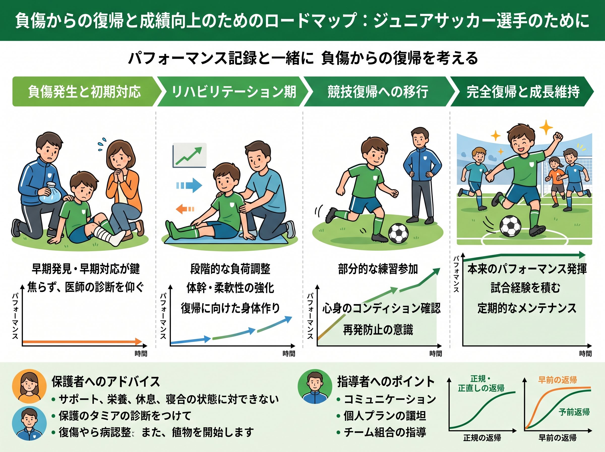 負傷からの復帰を成績と一緒に考える