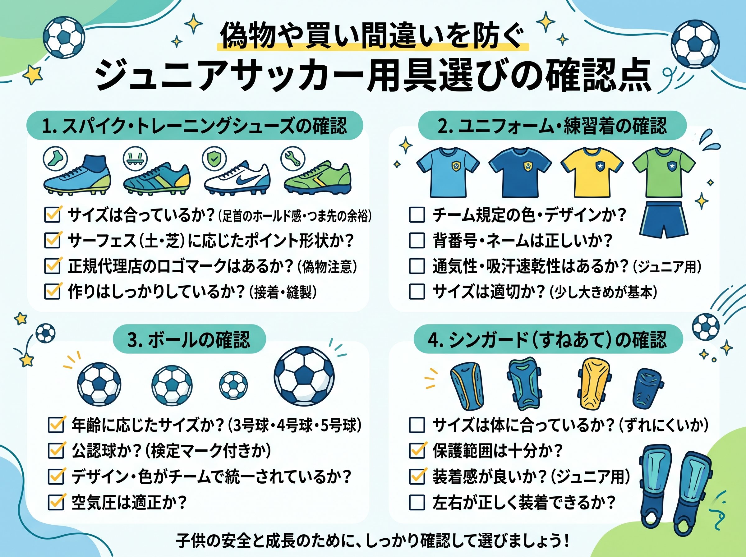 偽物や買い間違いを防ぐ確認点