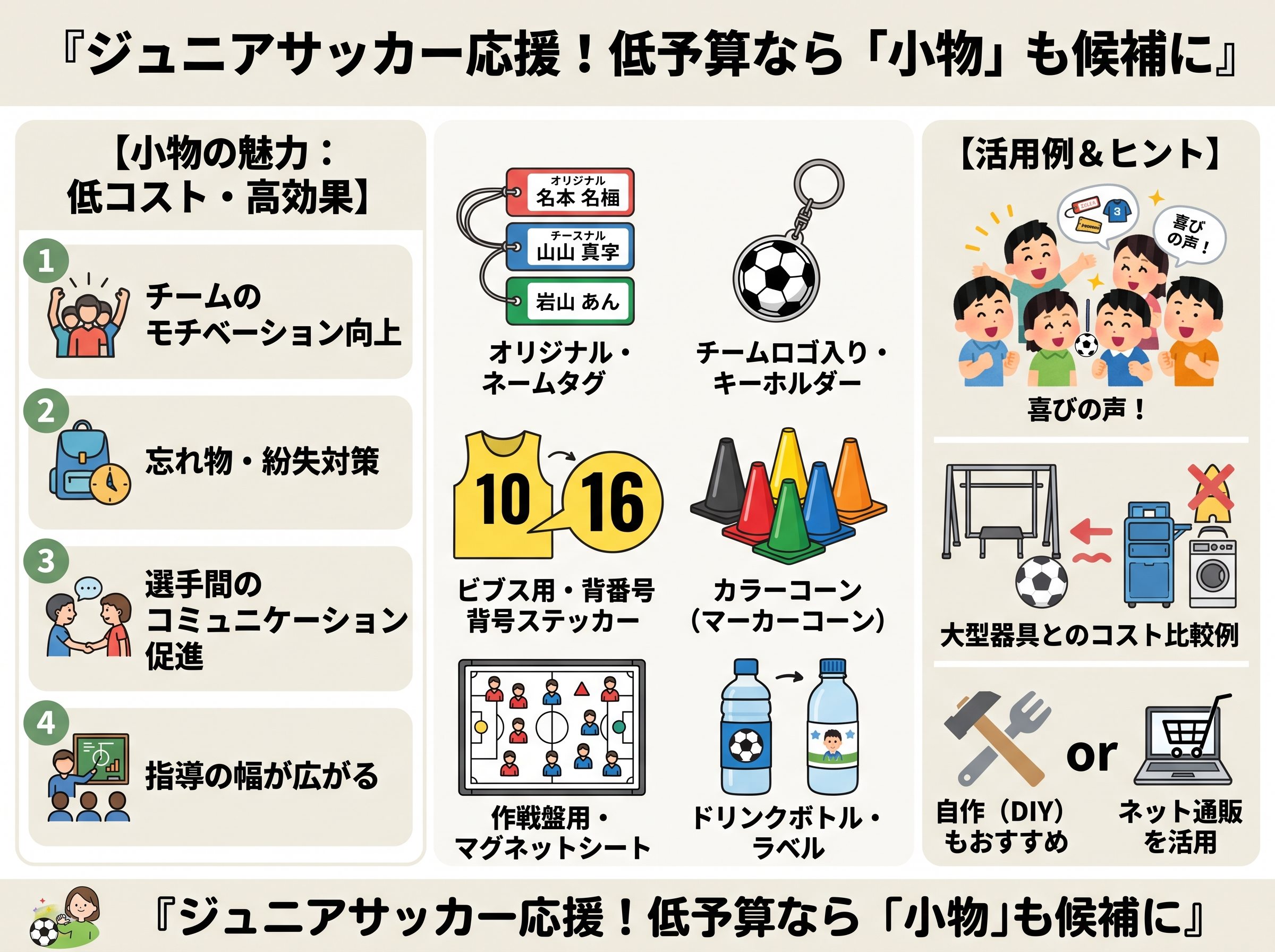 低予算なら小物も候補に