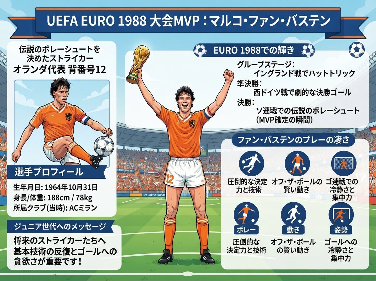 UEFA 1988 大会MVP:マルコ・ファン・バステン